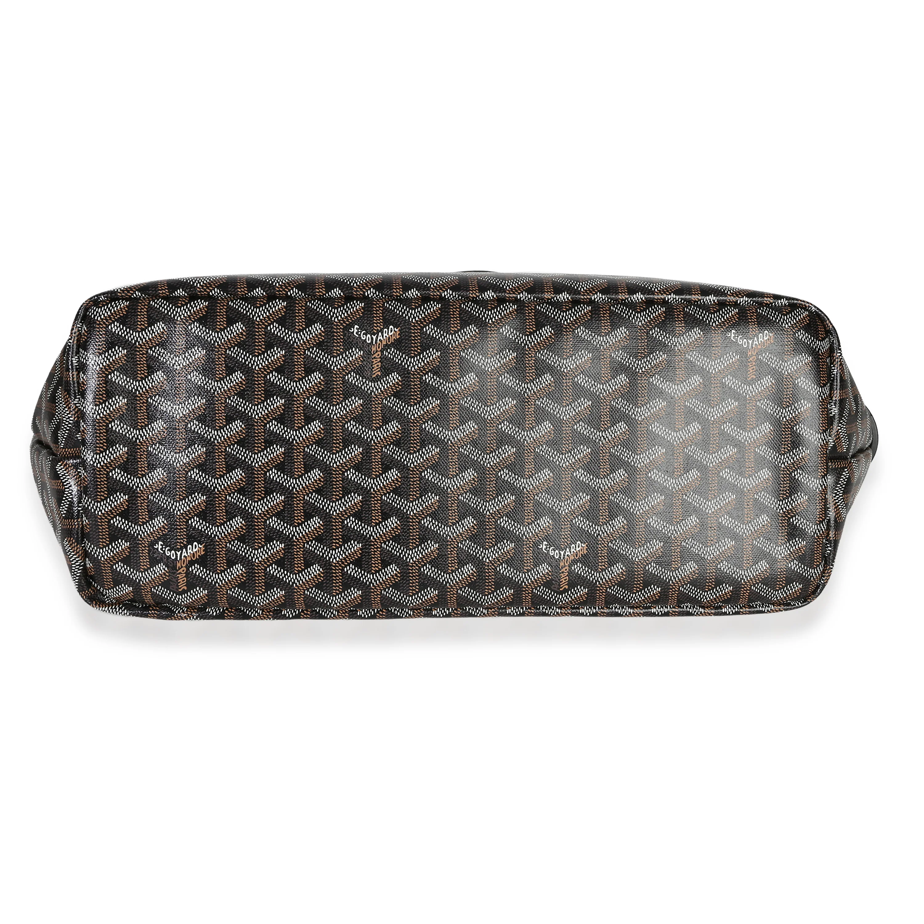 Black Goyardine Canvas Chien Gris Pet Carrier Tote - Image 5