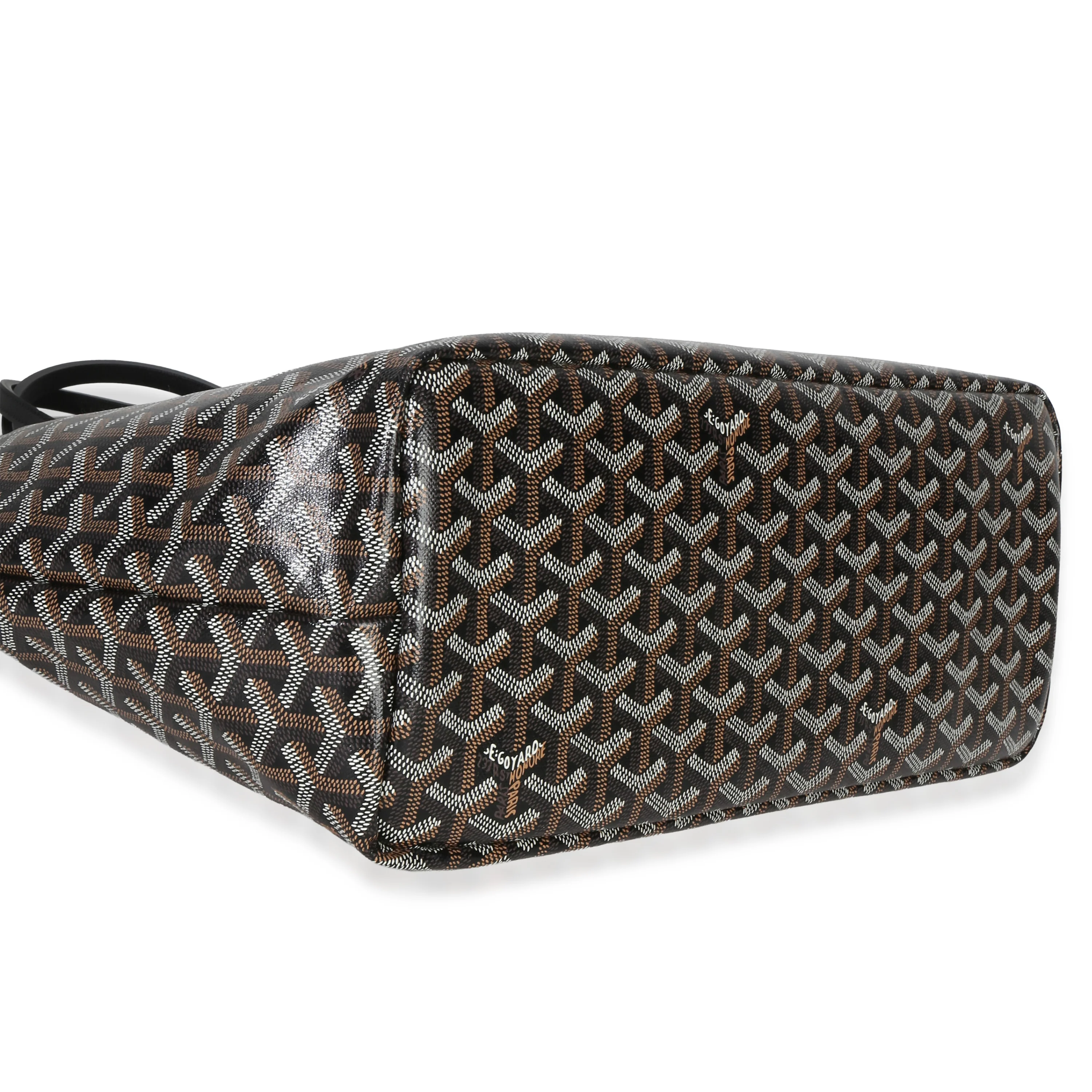 Black Goyardine Canvas Chien Gris Pet Carrier Tote - Image 6