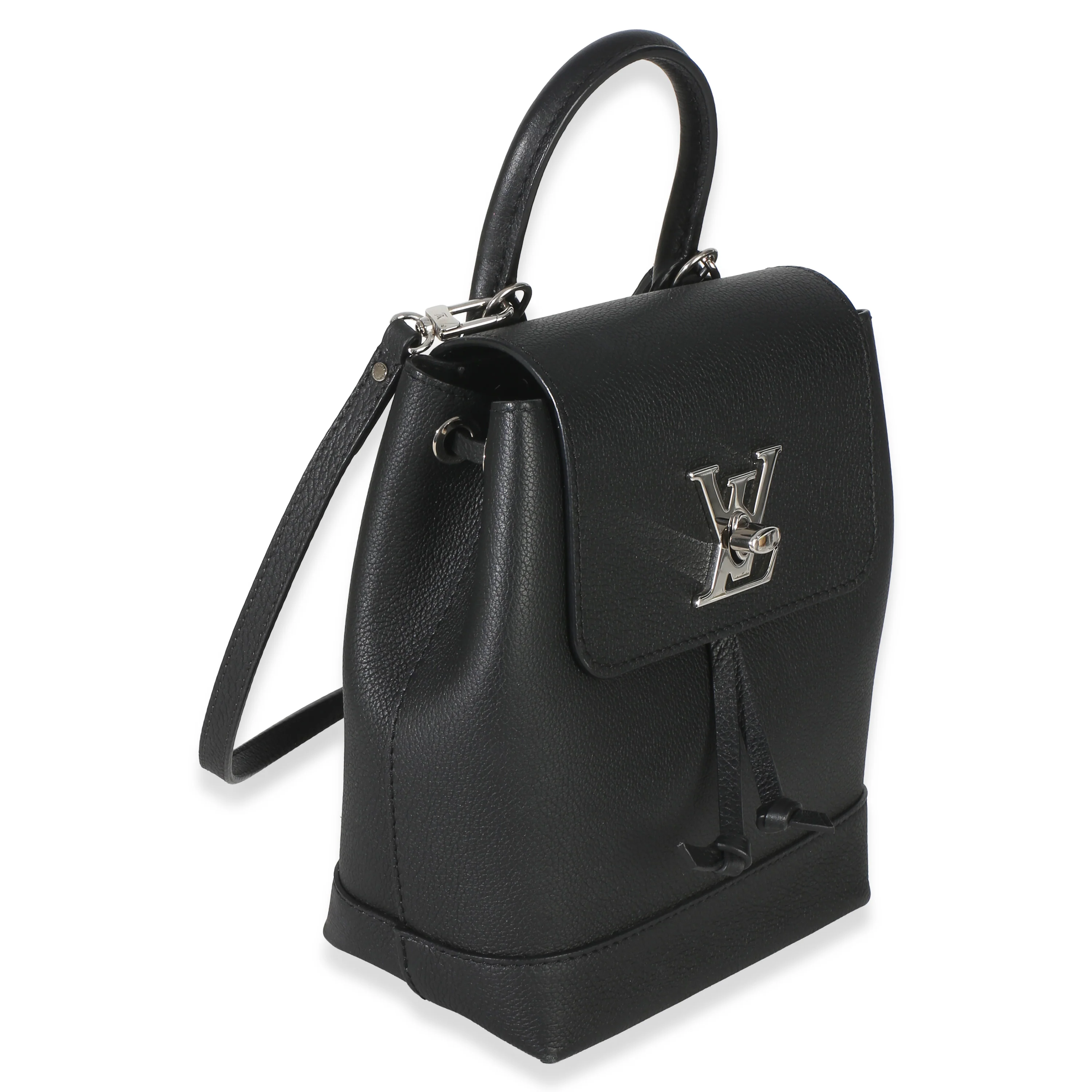 Black Calfskin Lockme Mini Backpack - Image 3