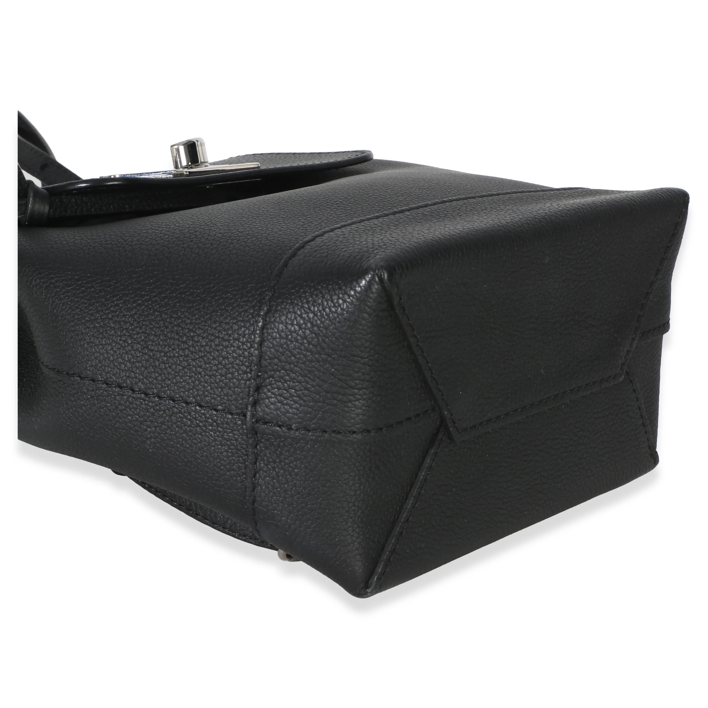 Black Calfskin Lockme Mini Backpack - Image 8