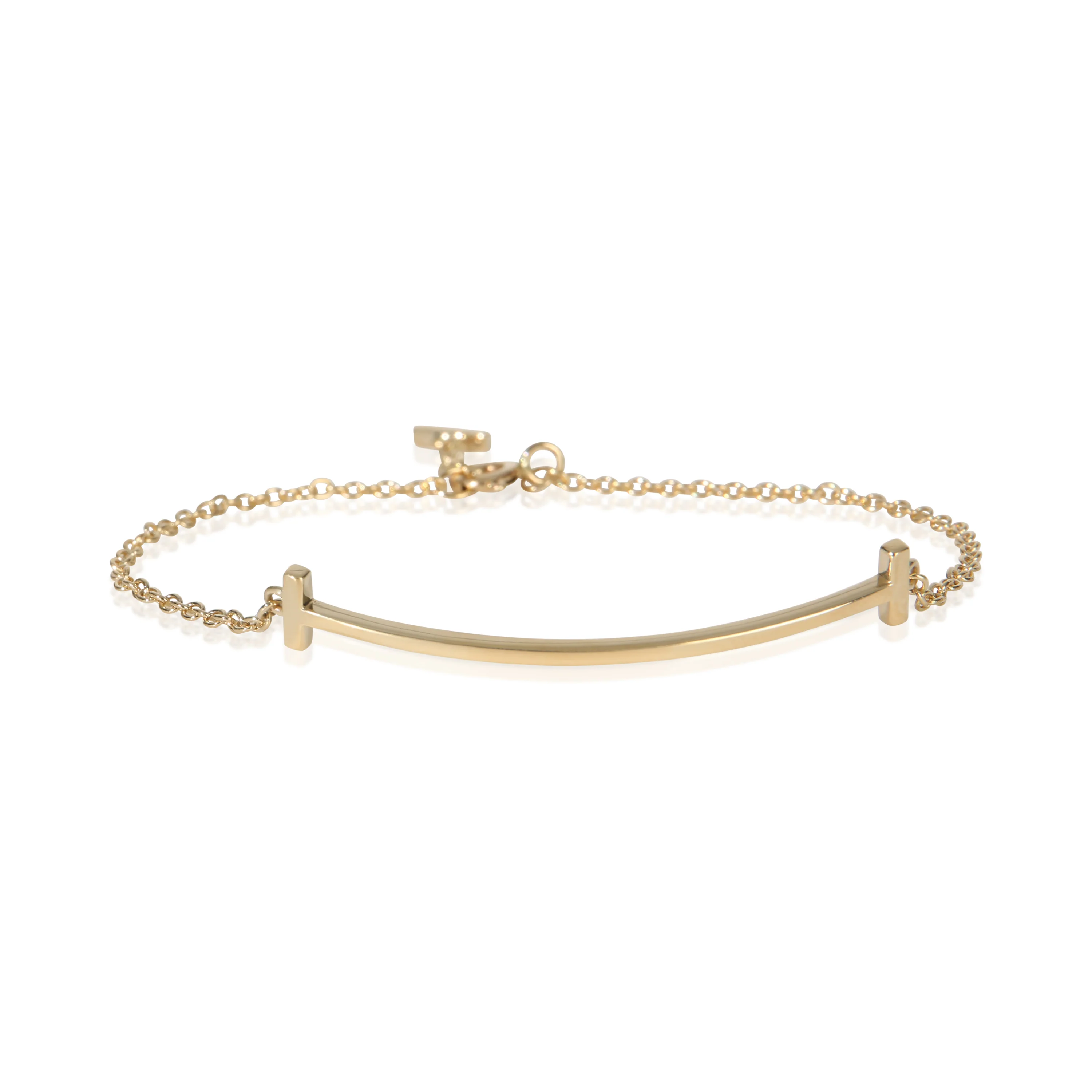 Yellow Gold Tiffany T Smile Bracelet