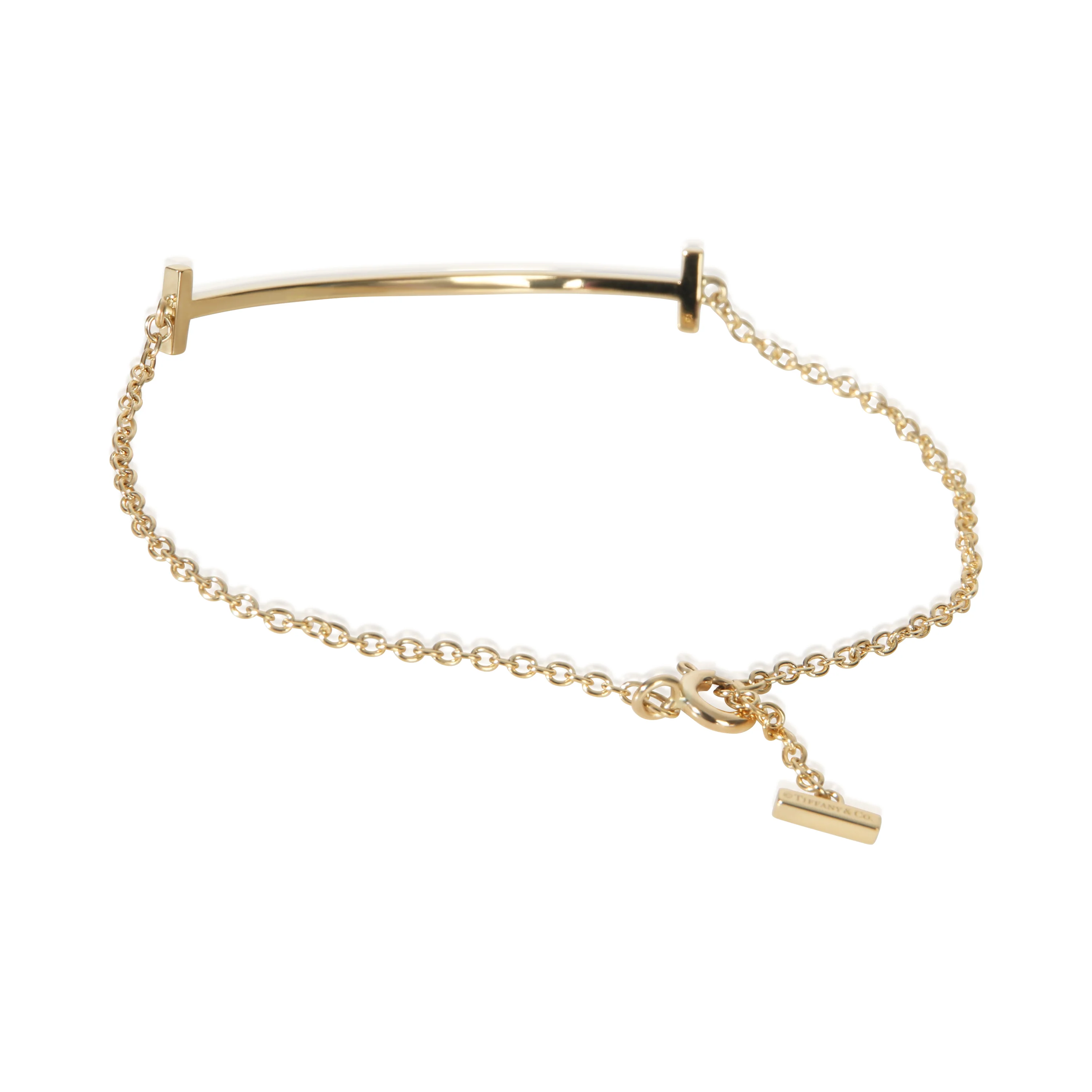 Yellow Gold Tiffany T Smile Bracelet - Image 3