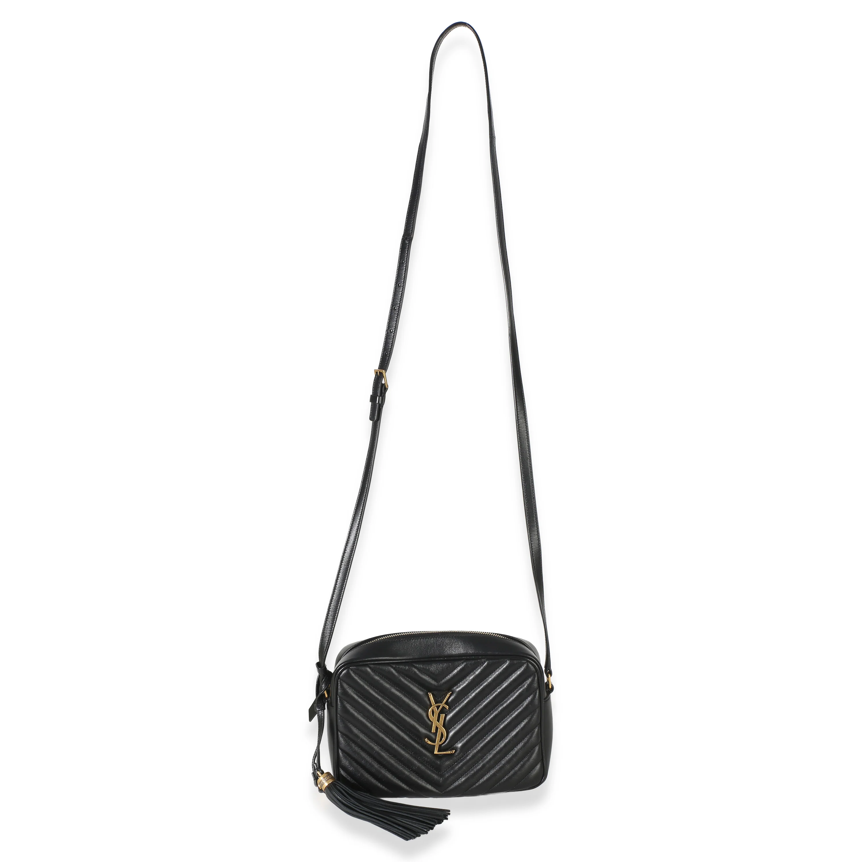 Black Matelasse Calfskin Lou Camera Bag - Image 8