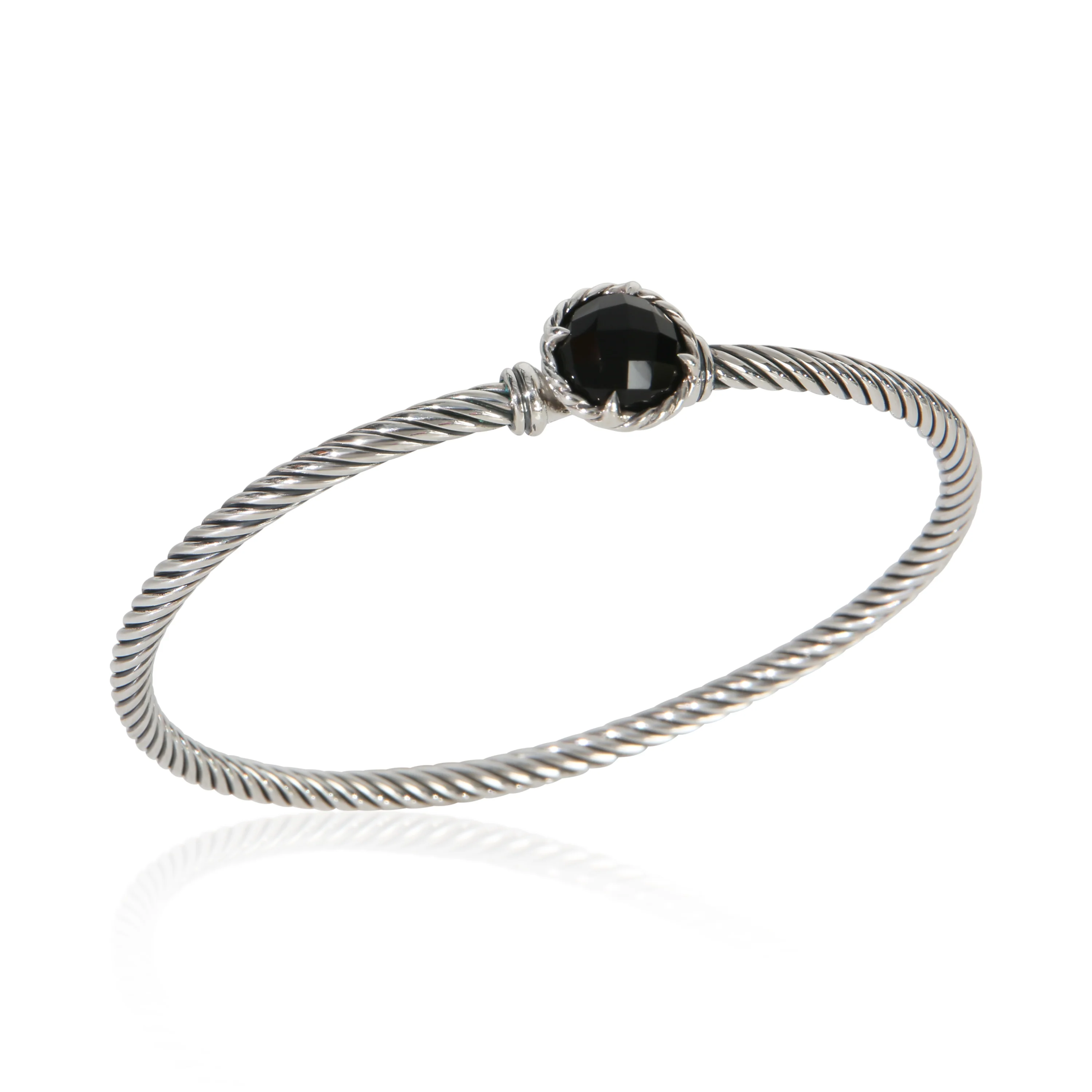 Sterling Silver Onyx Chatelaine Bracelet - Image 4