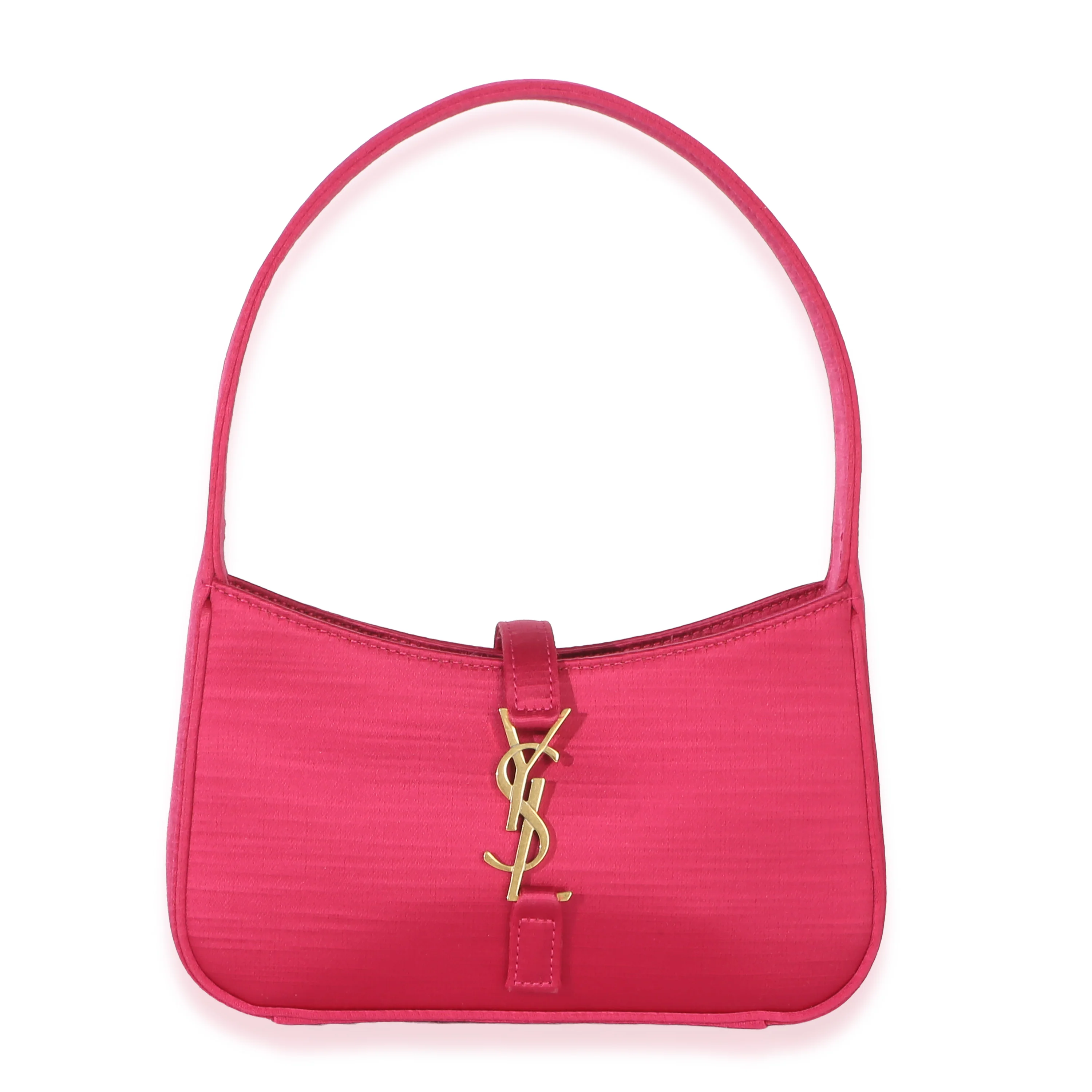 Pink Satin Mini Le 5 A 7 Hobo