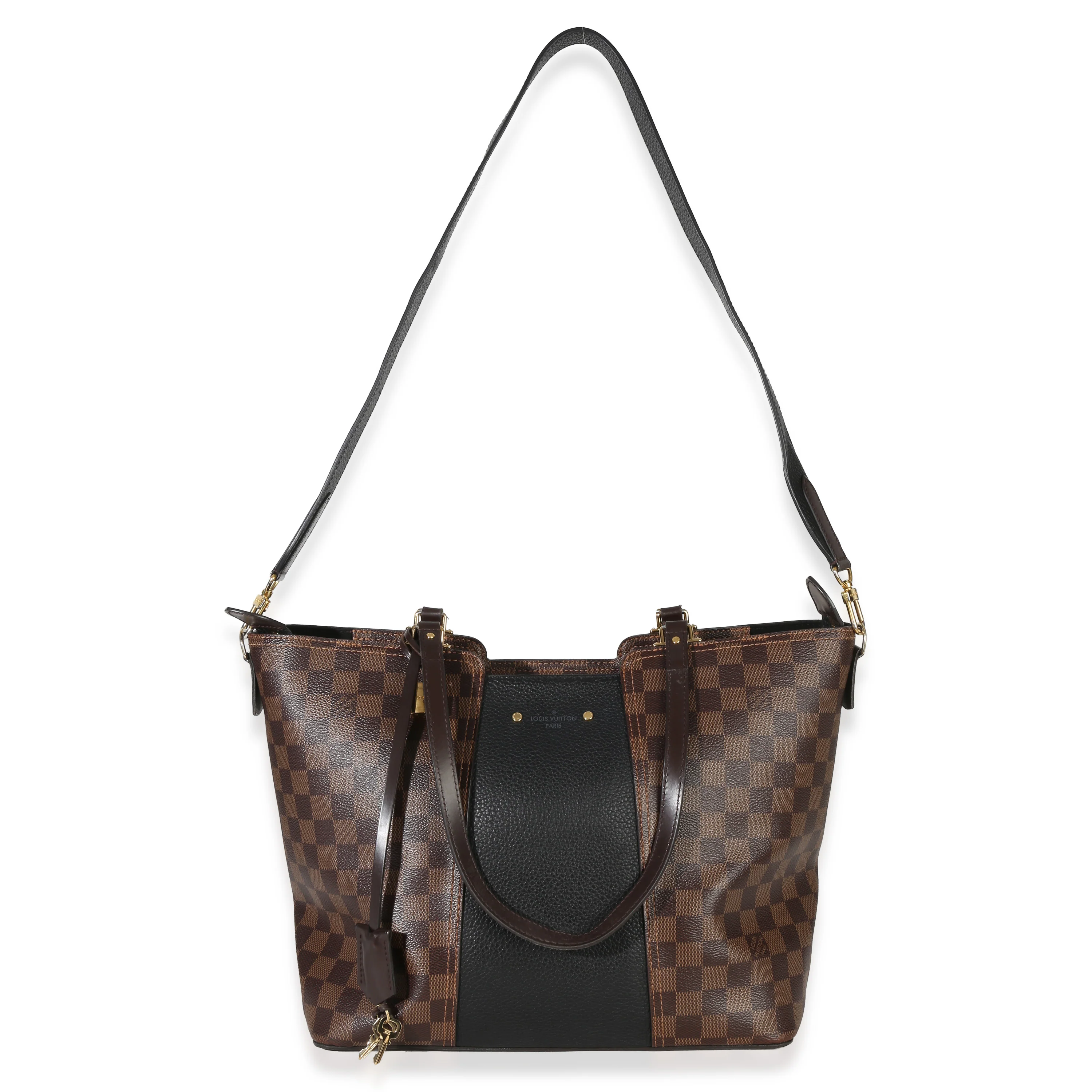 Canvas Damier Ebene Taurillon Jersey Tote - Image 8