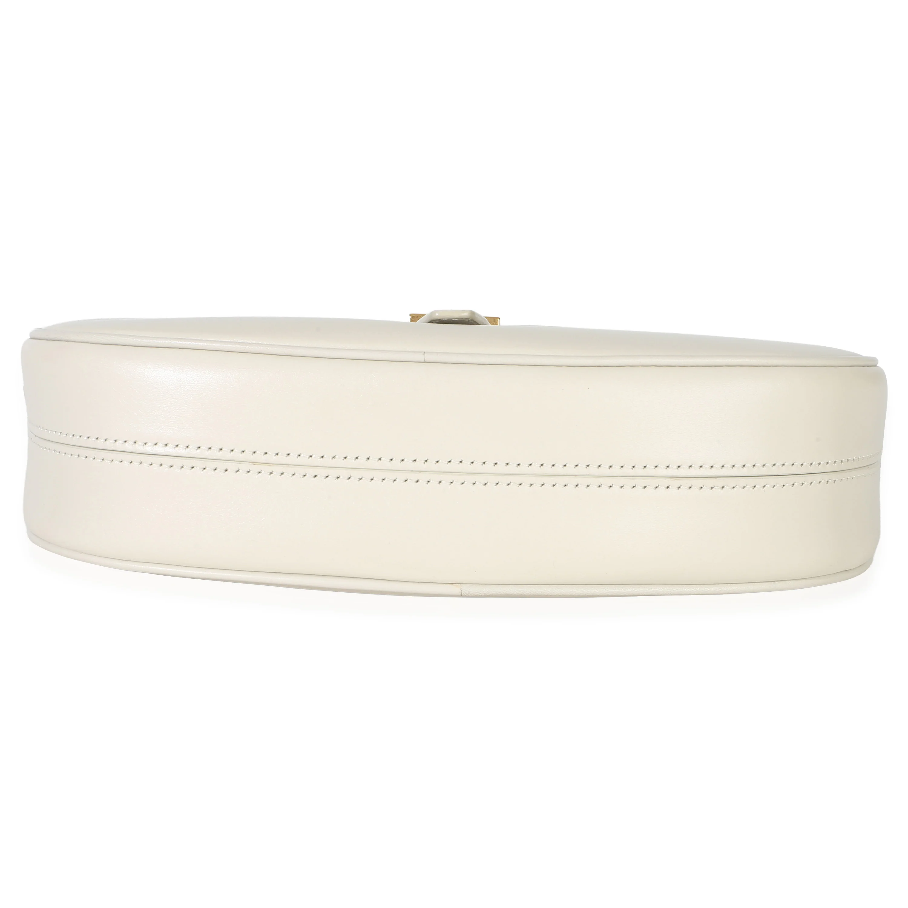 Cream Smooth Calfskin Le Fermoir Hobo - Image 5