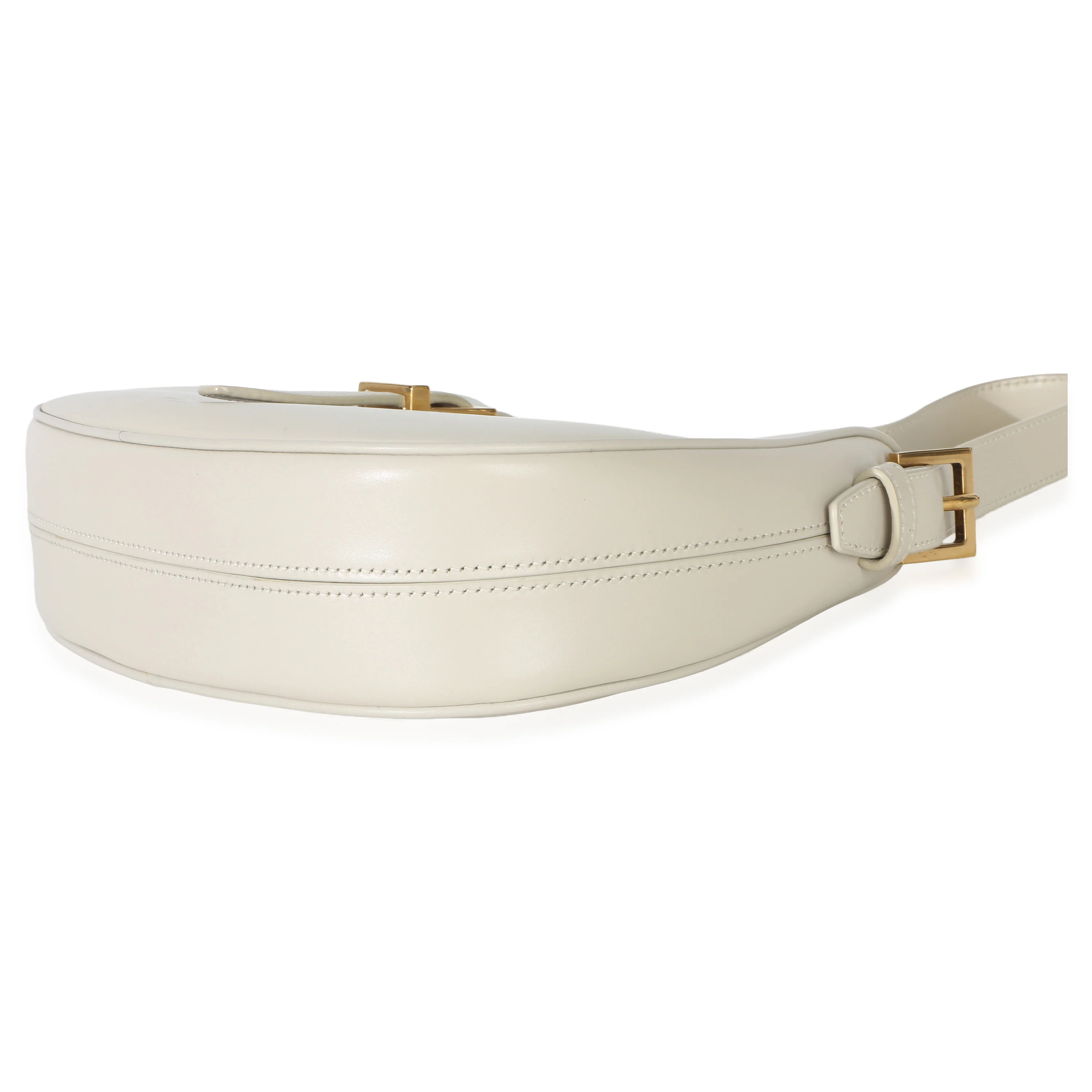 Cream Smooth Calfskin Le Fermoir Hobo - Image 7