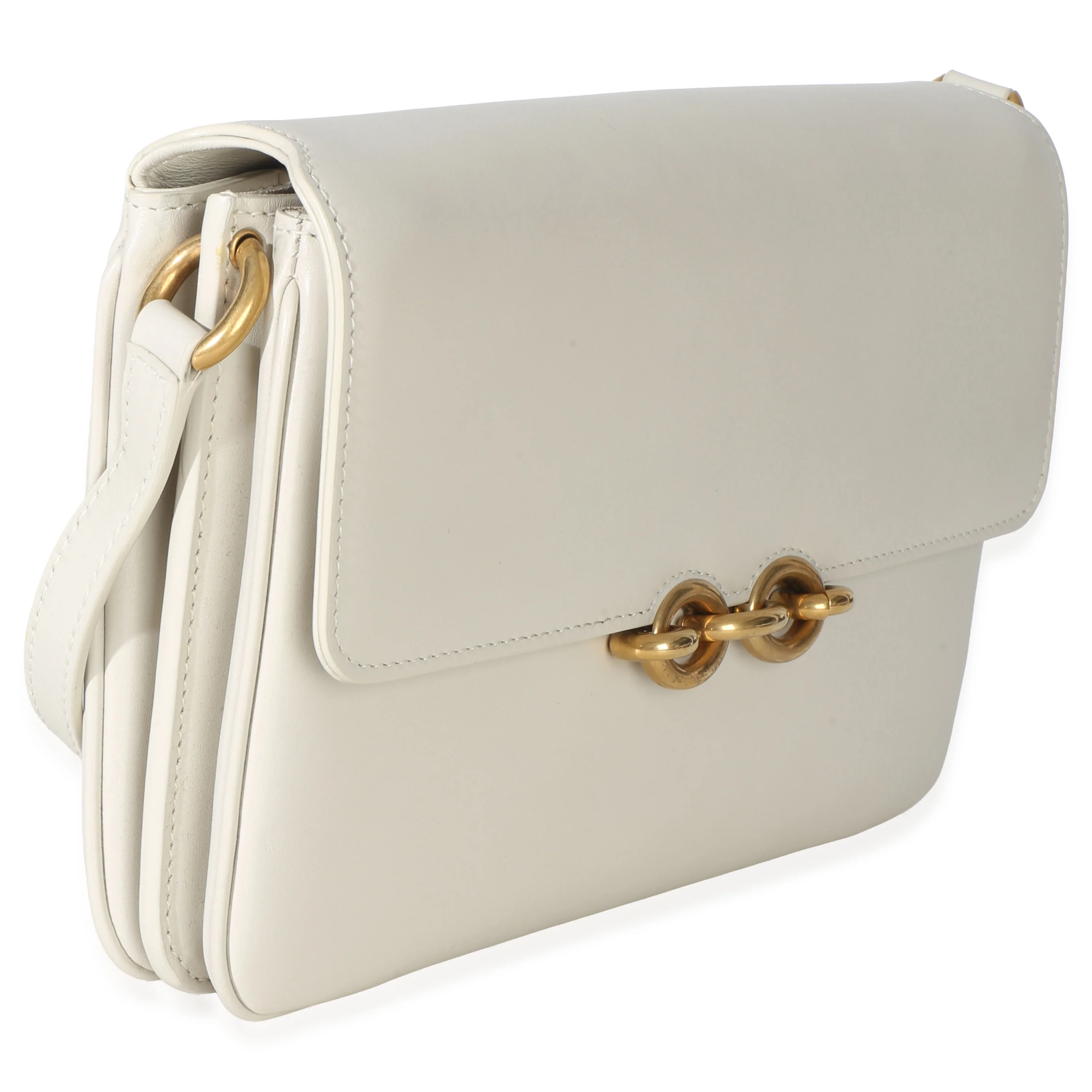 Cream Smooth Calfskin Le Maillon Satchel - Image 3