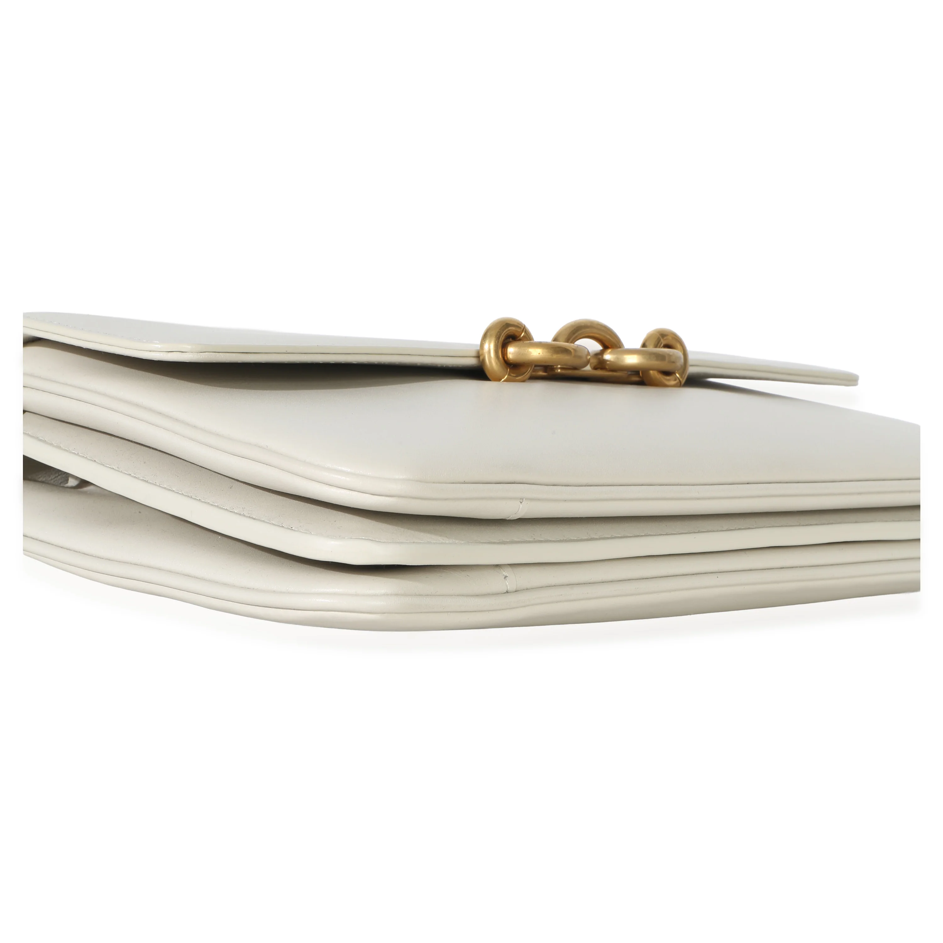 Cream Smooth Calfskin Le Maillon Satchel - Image 6