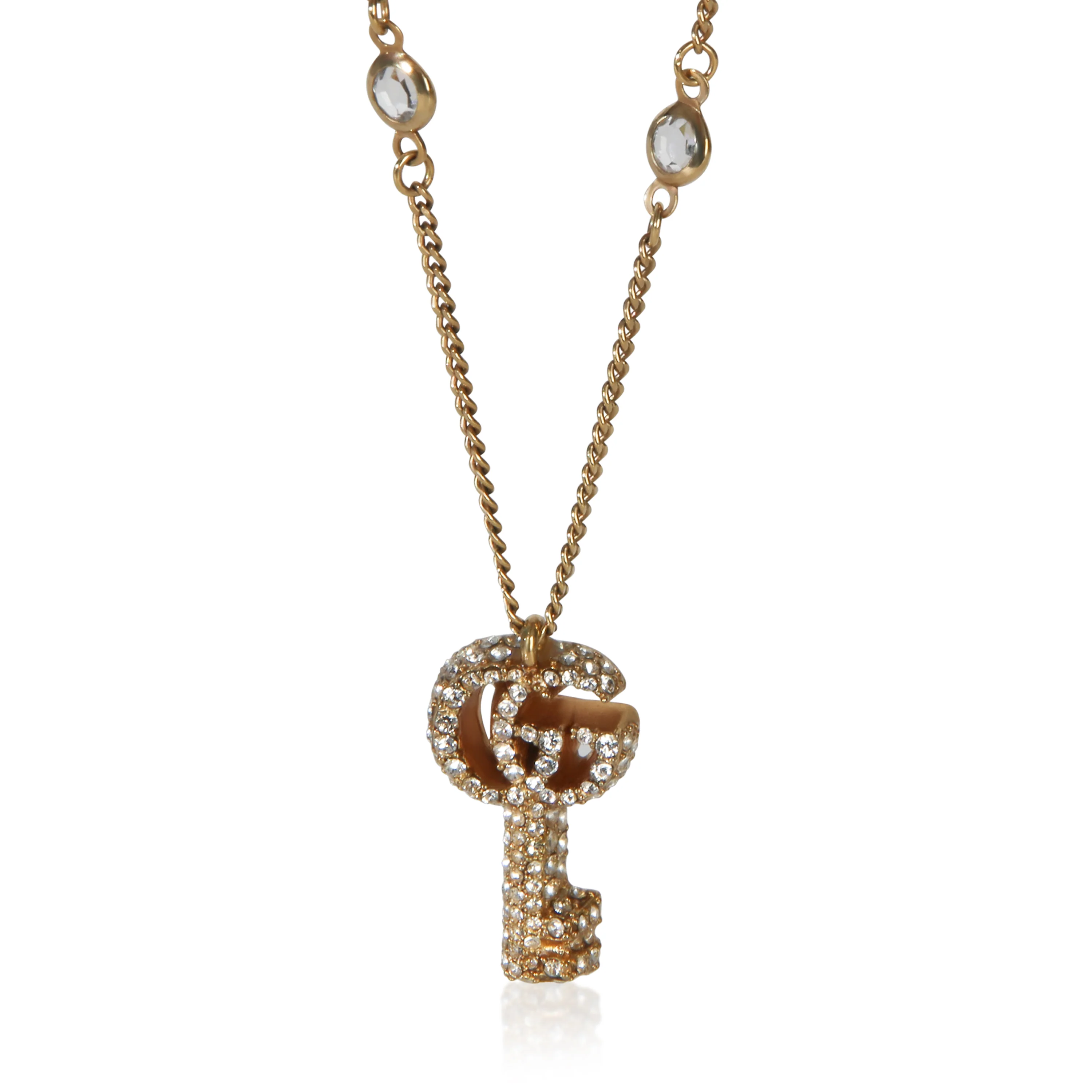 Gold-Plated  Double G Key Pendant