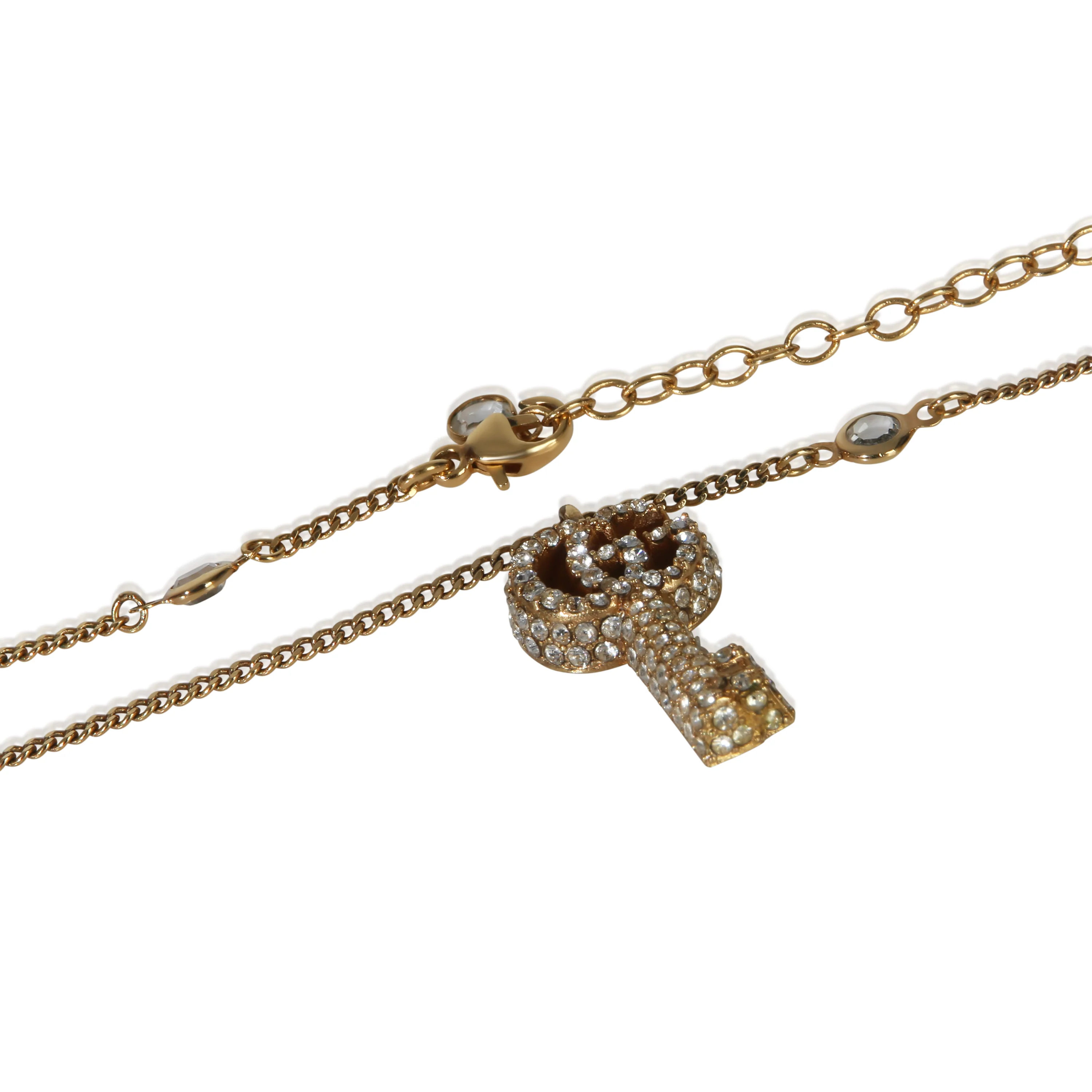 Gold-Plated  Double G Key Pendant - Image 2