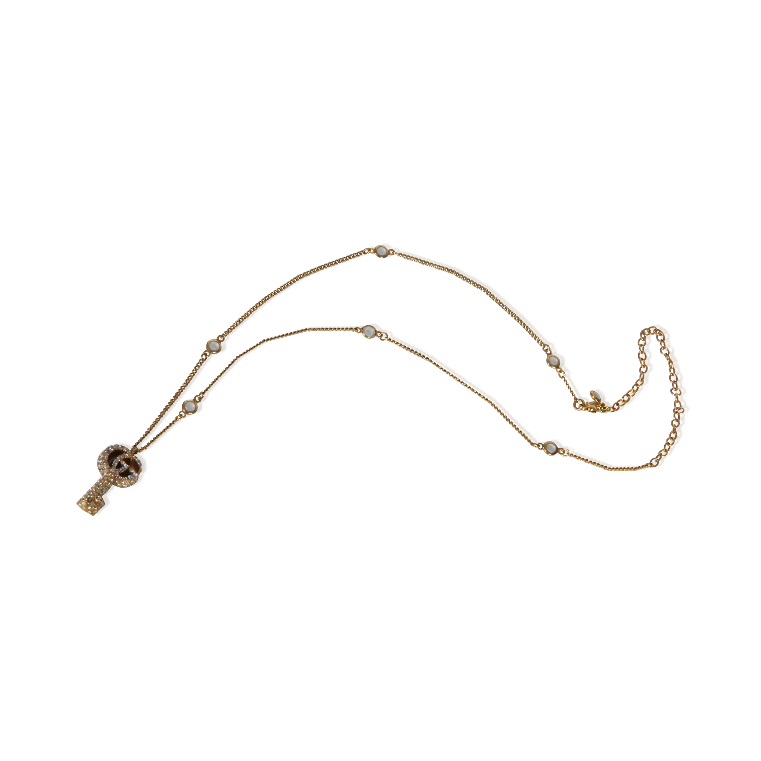 Gold-Plated  Double G Key Pendant - Image 3