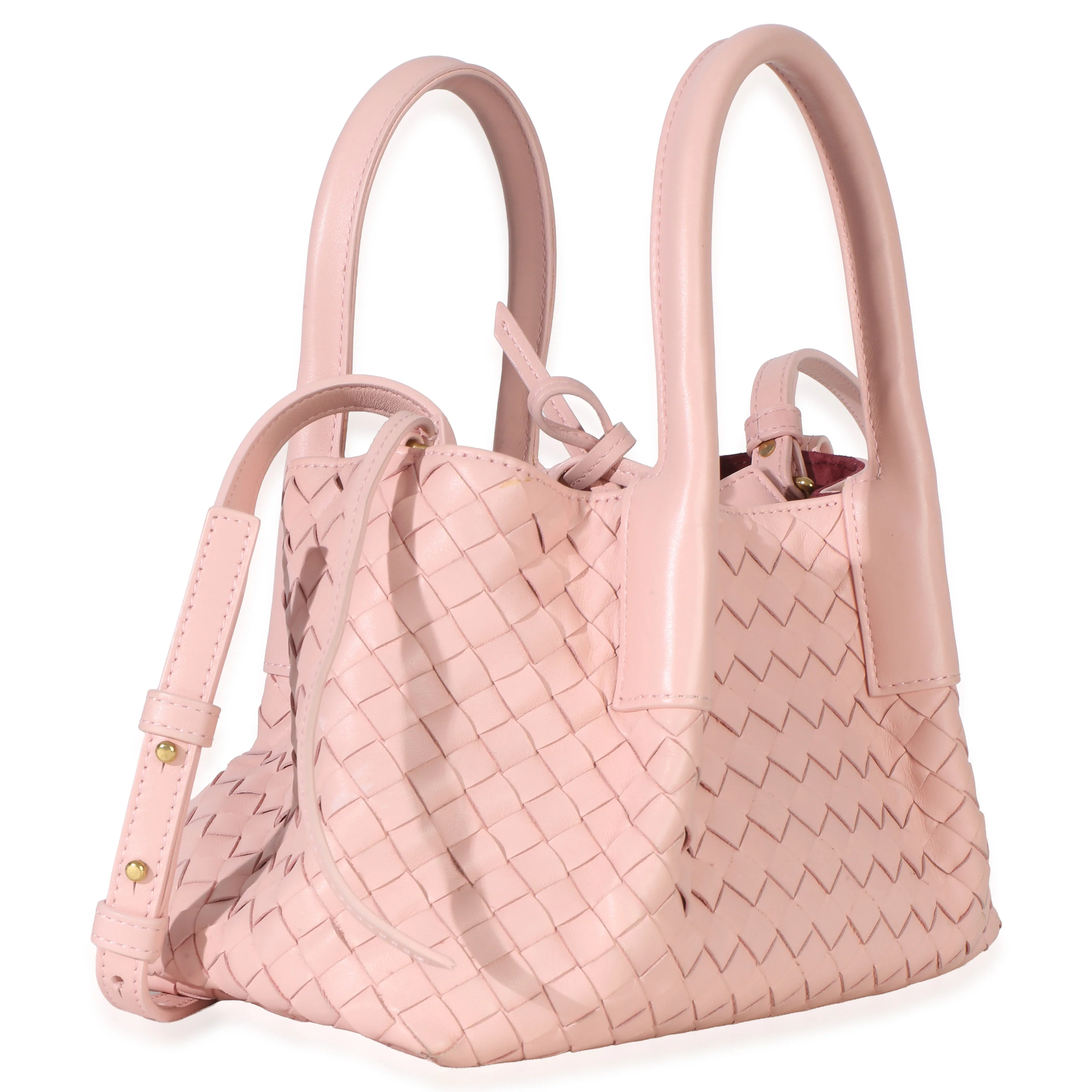 Rose Nappa Intrecciato Small Pinacoteca Tote - Image 3