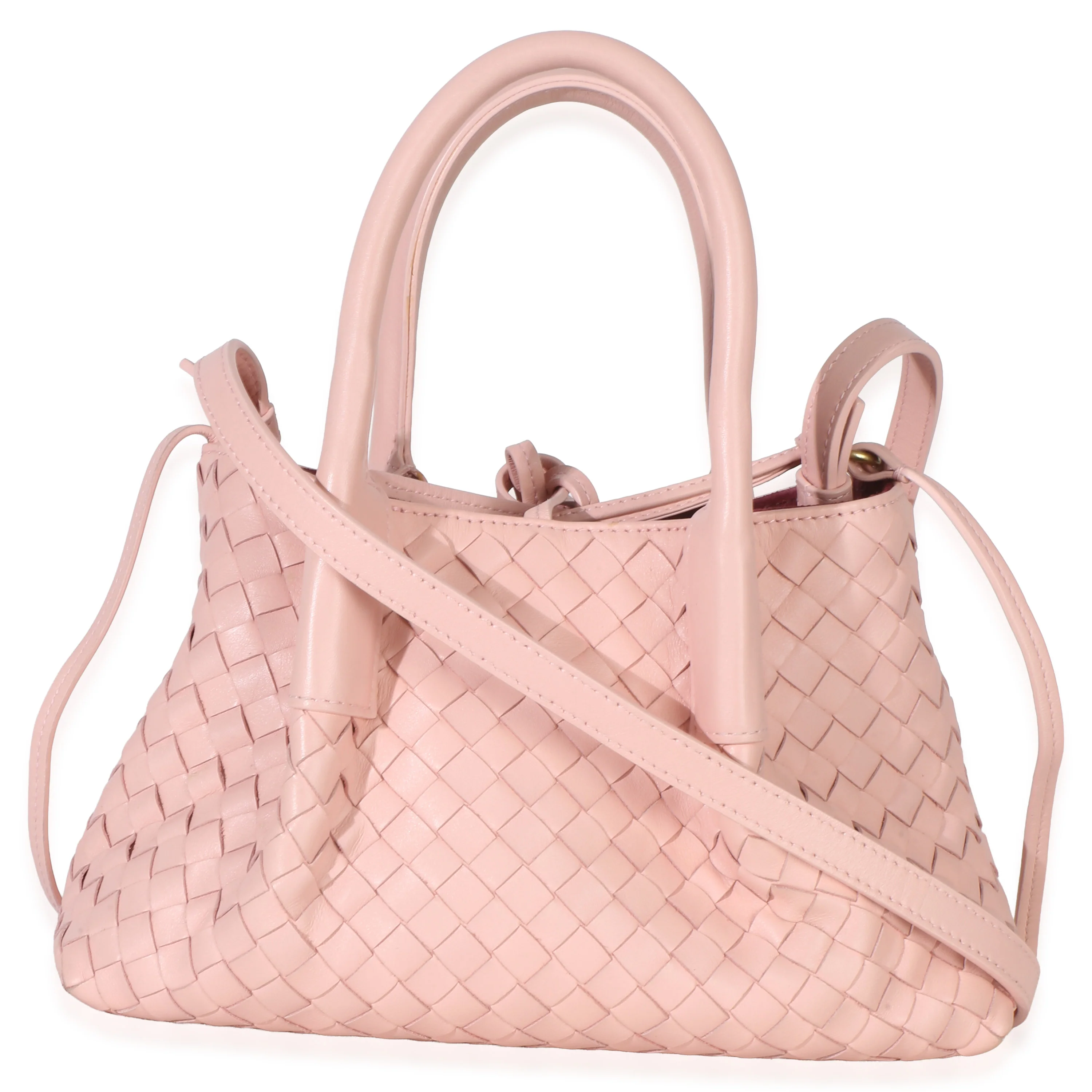 Rose Nappa Intrecciato Small Pinacoteca Tote - Image 4