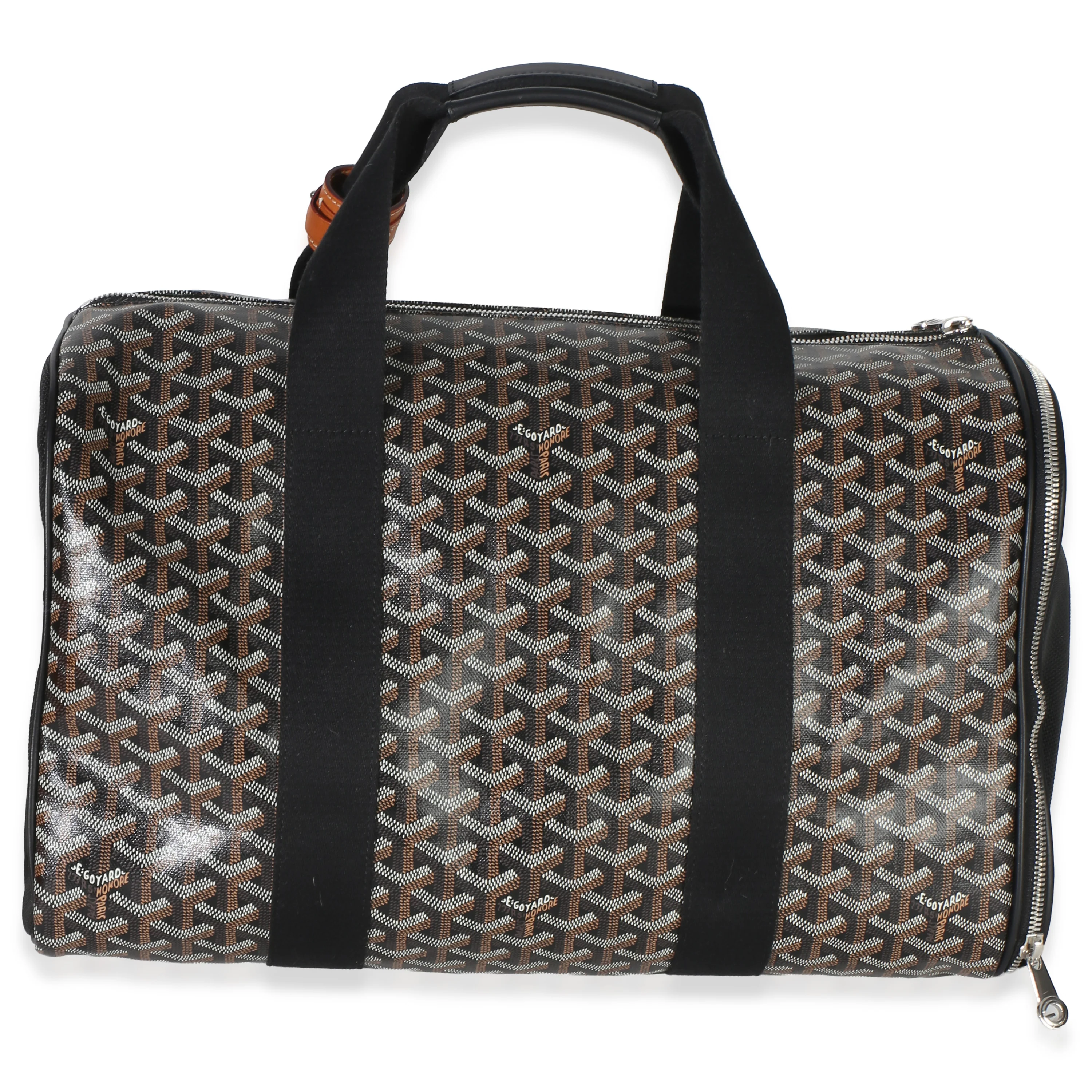 Black Goyardine Sac Voltigeur Pet Carrier MM - Image 4