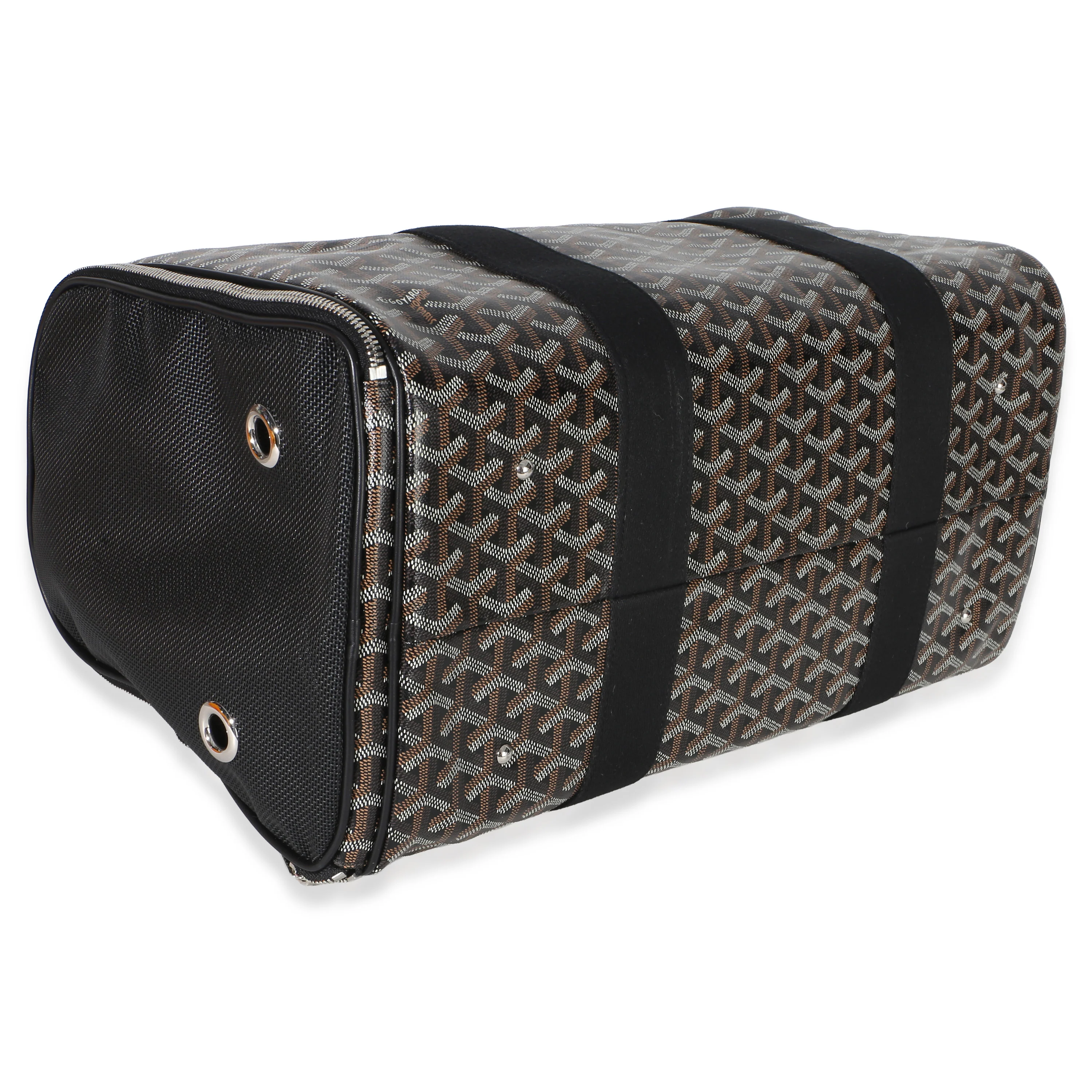 Black Goyardine Sac Voltigeur Pet Carrier MM - Image 6