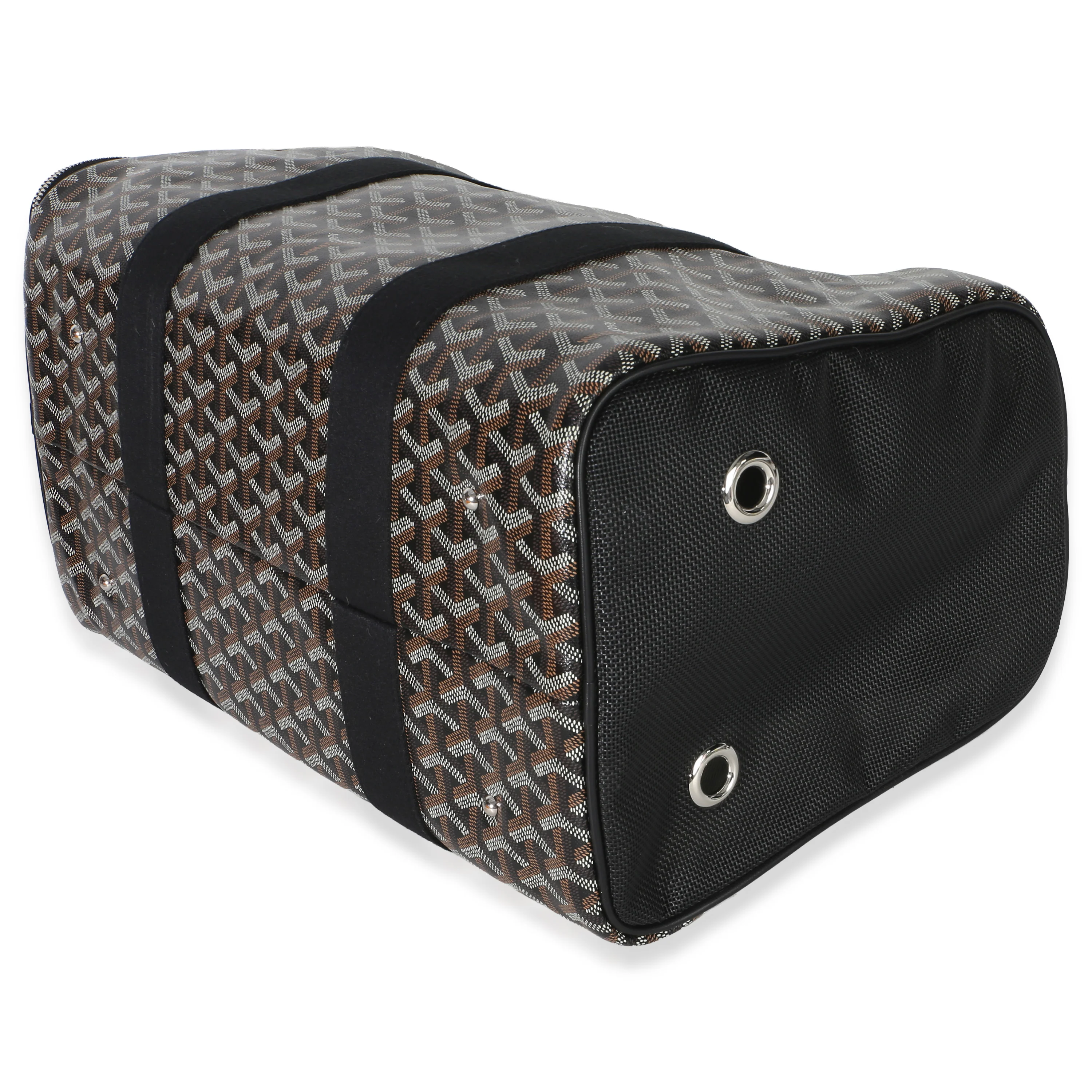 Black Goyardine Sac Voltigeur Pet Carrier MM - Image 7