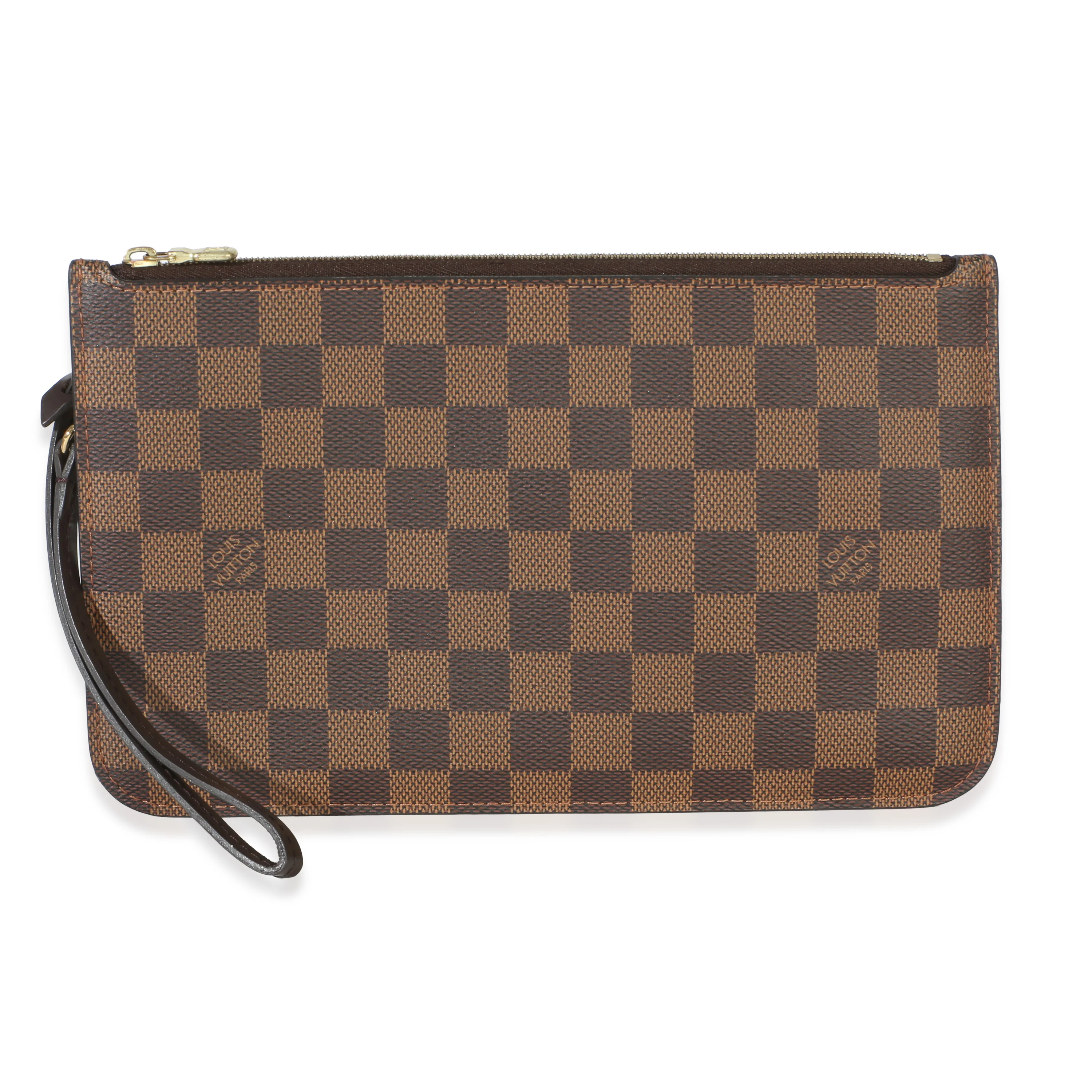 Damier Ebene Canvas Neverfull Pouch
