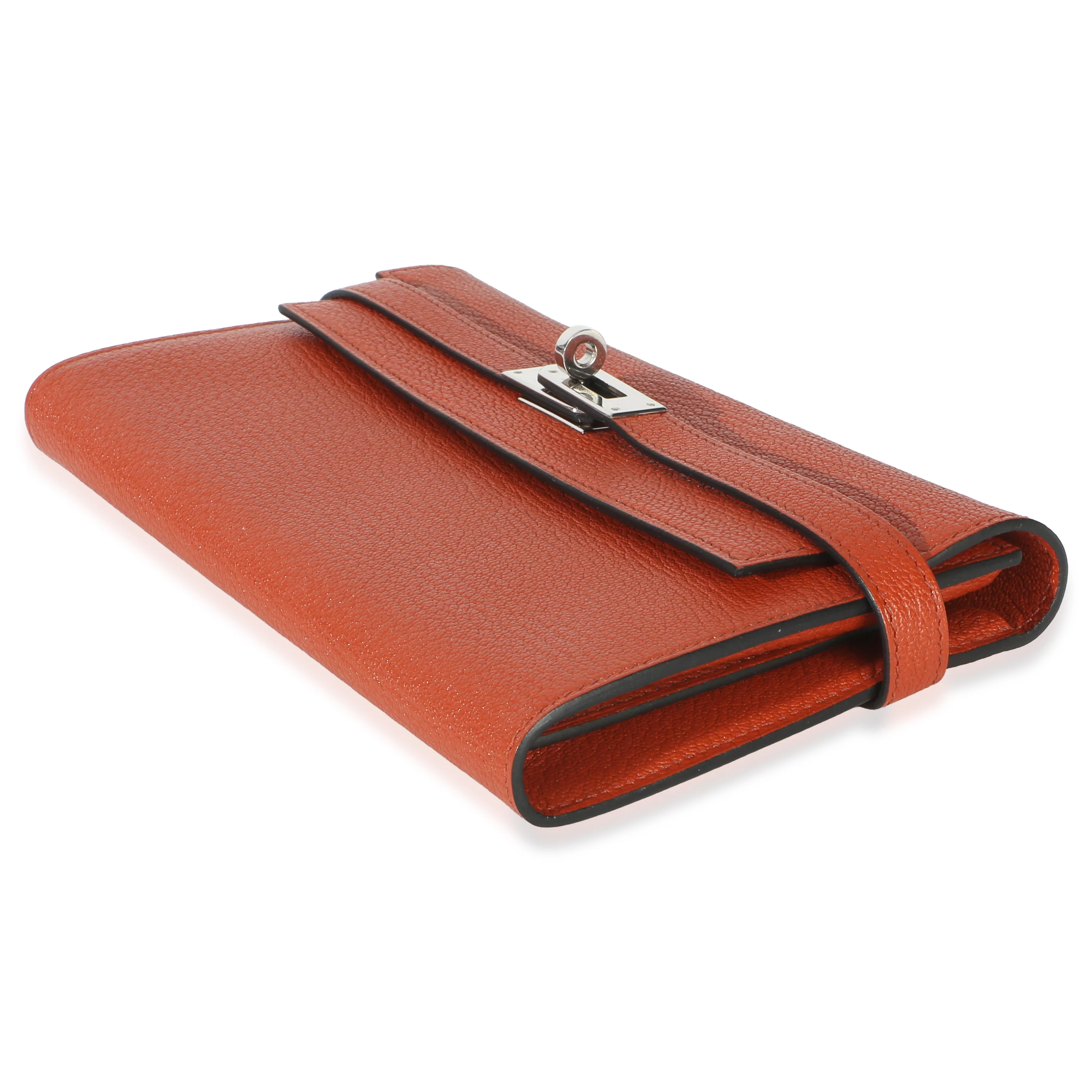 Brique Chevre Mysore Kelly Longue Wallet PHW - Image 7