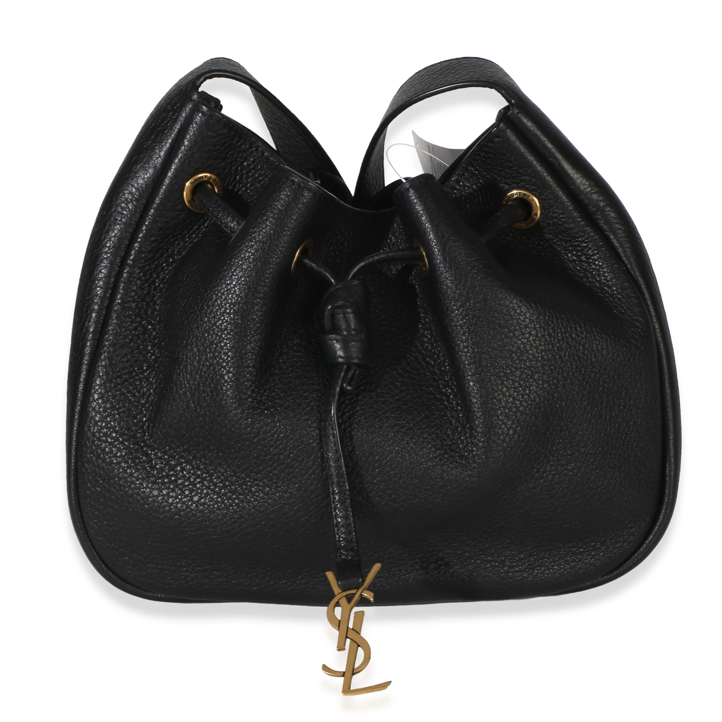 Black Grained Calfskin Paris VII Mini Flat Hobo