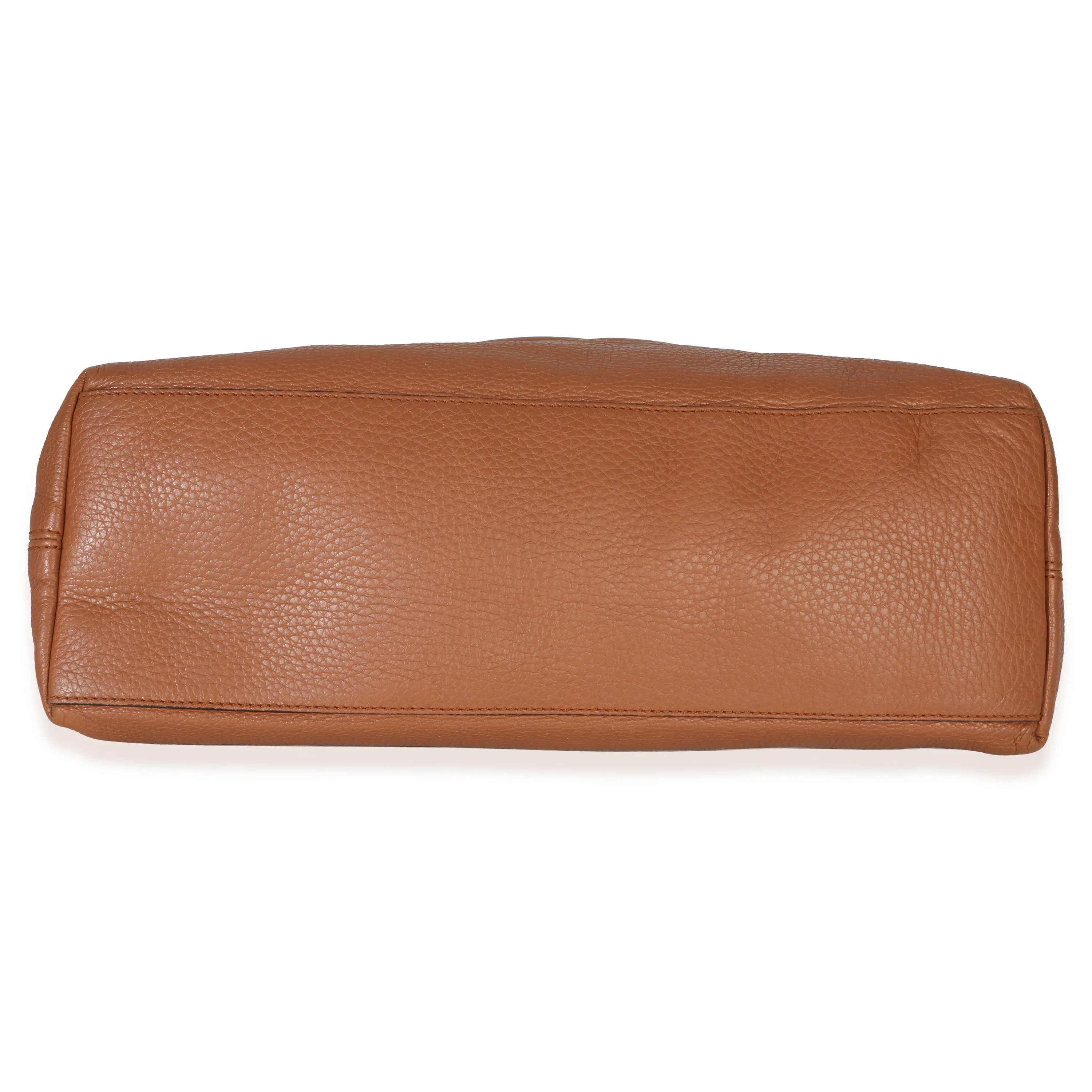 Brown Pebbled Calfskin Medium Soho Chain Tote - Image 5
