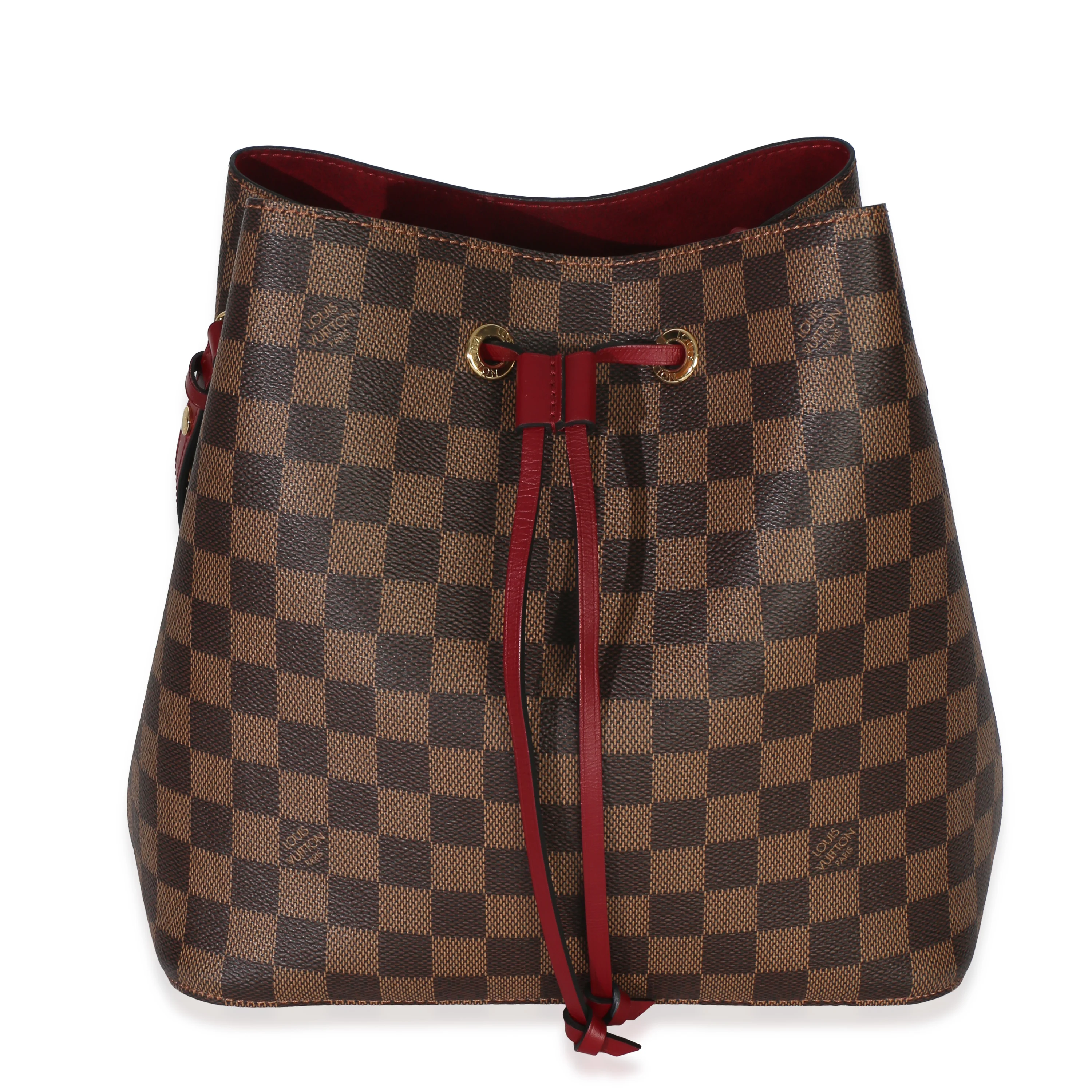 Cherry Damier Ebene Canvas Neonoe MM