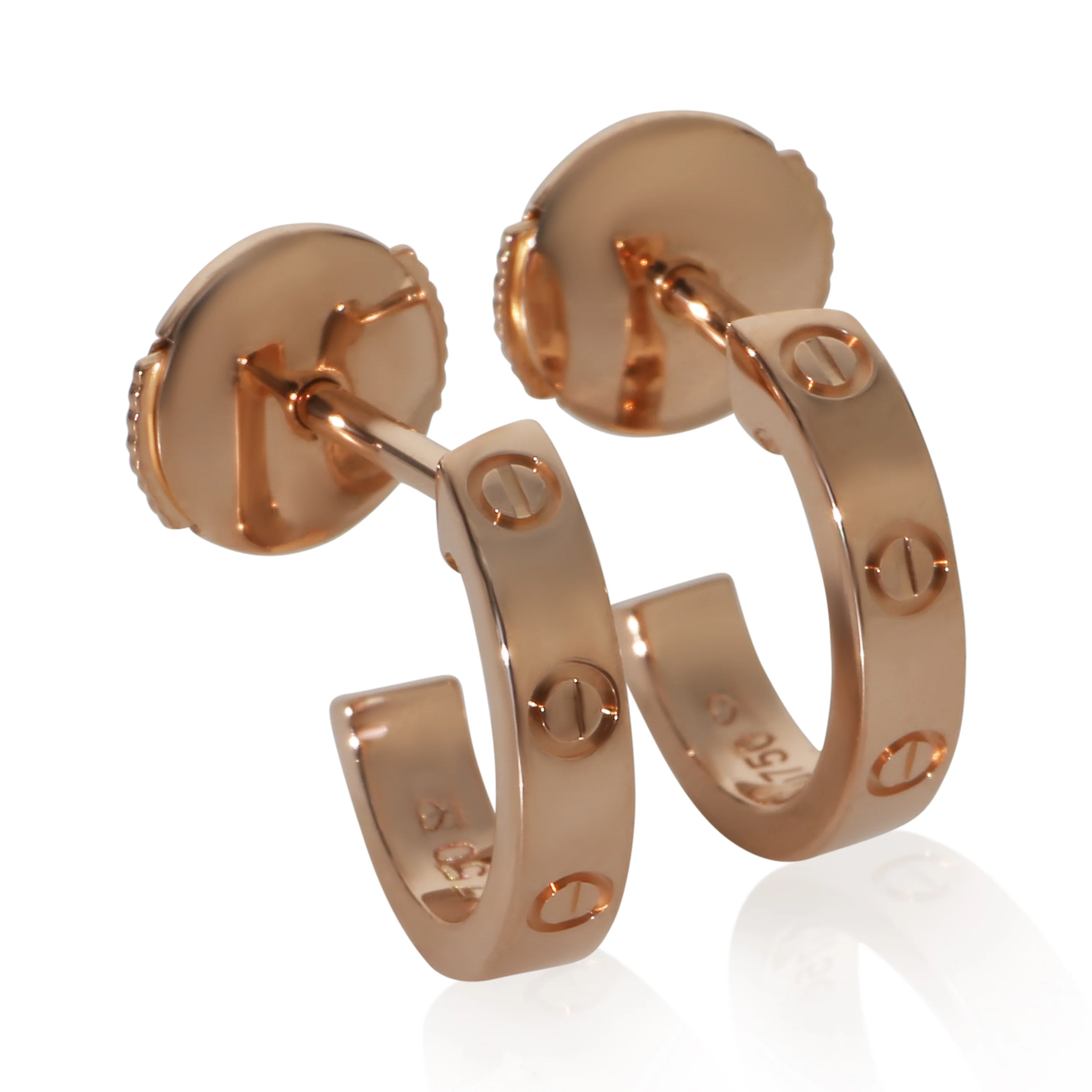 Rose Gold Small Model Love Hoop Earrings