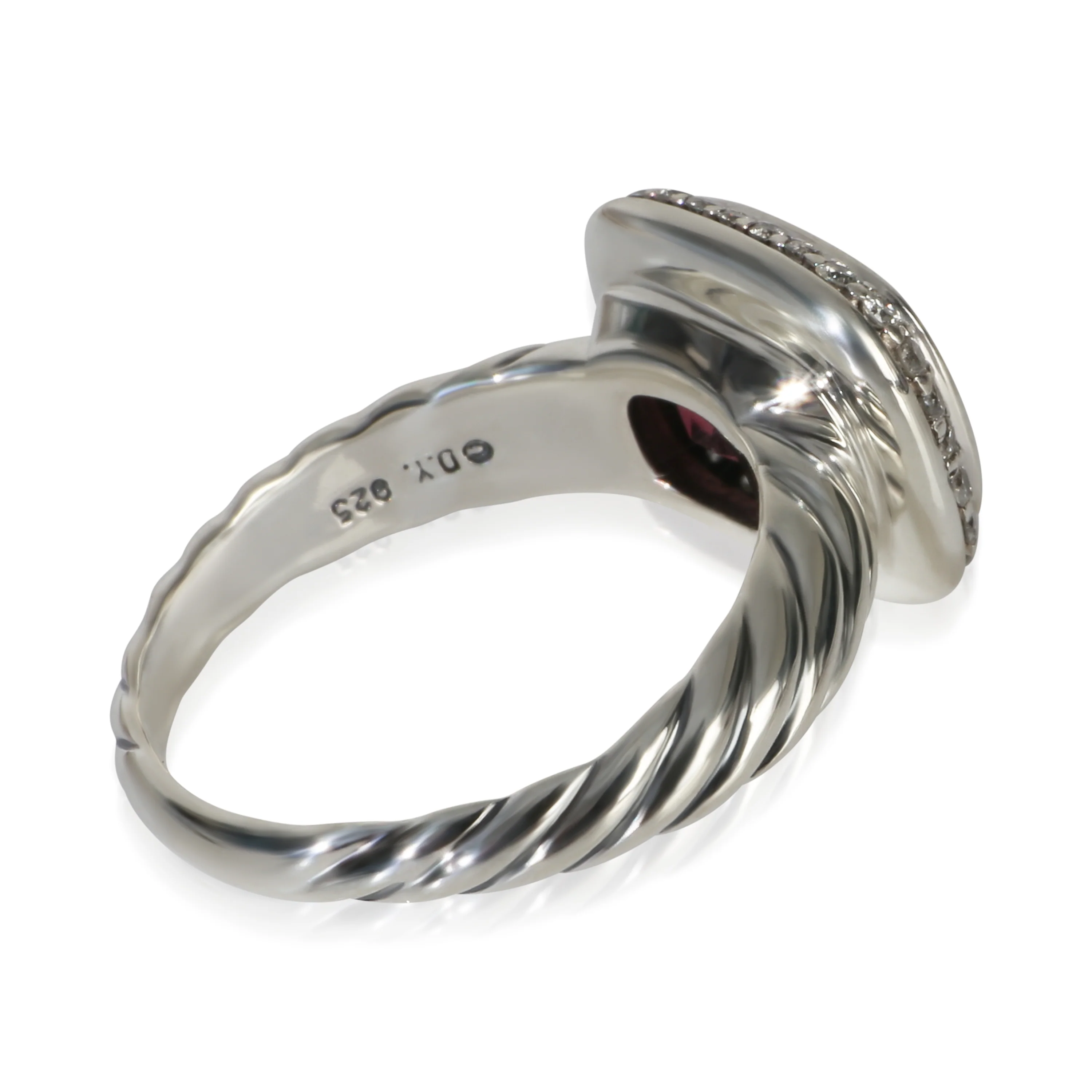 Sterling Silver Tourmaline and Diamond Noblesse Ring - Image 3