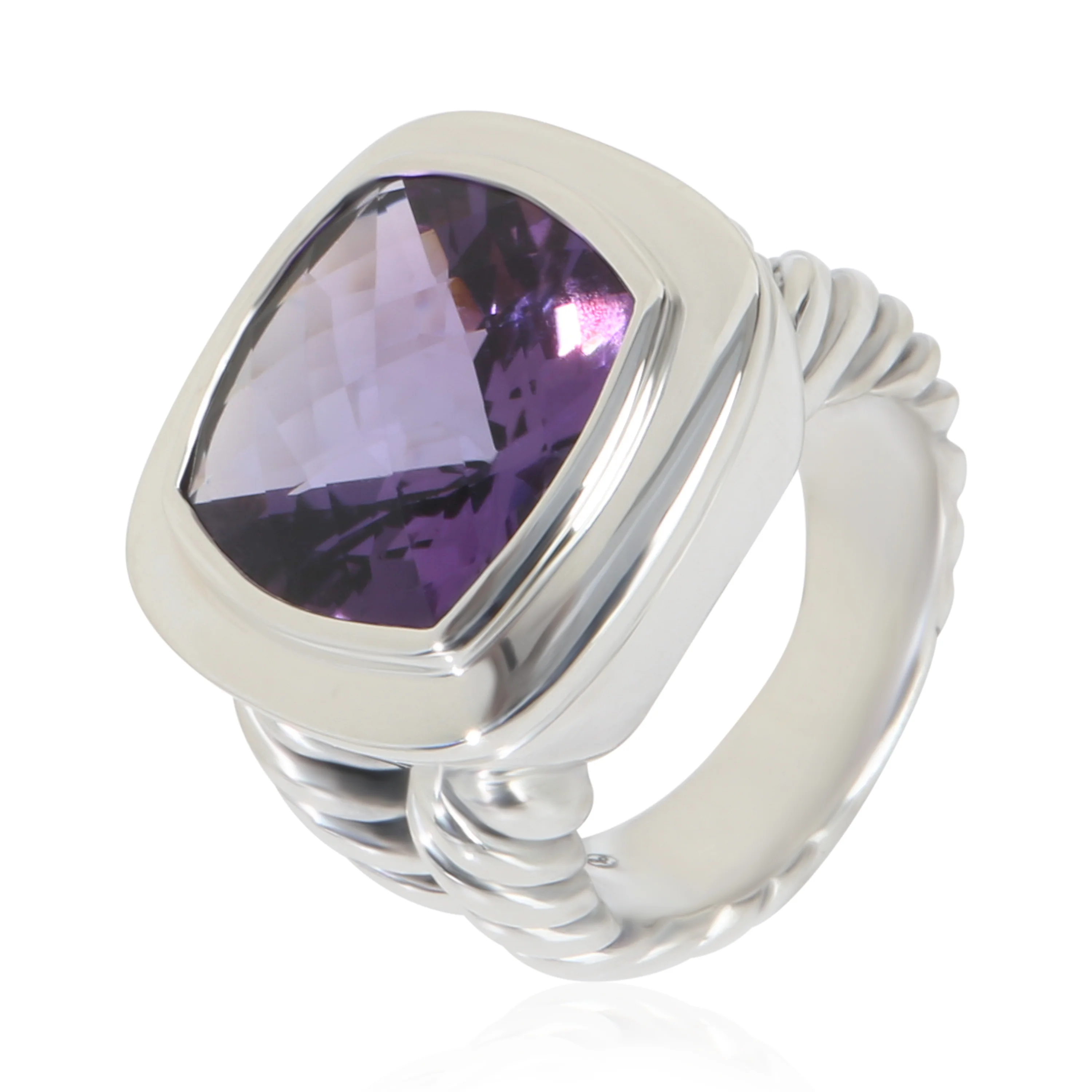 Sterling Silver Amethyst Albion Ring - Image 4