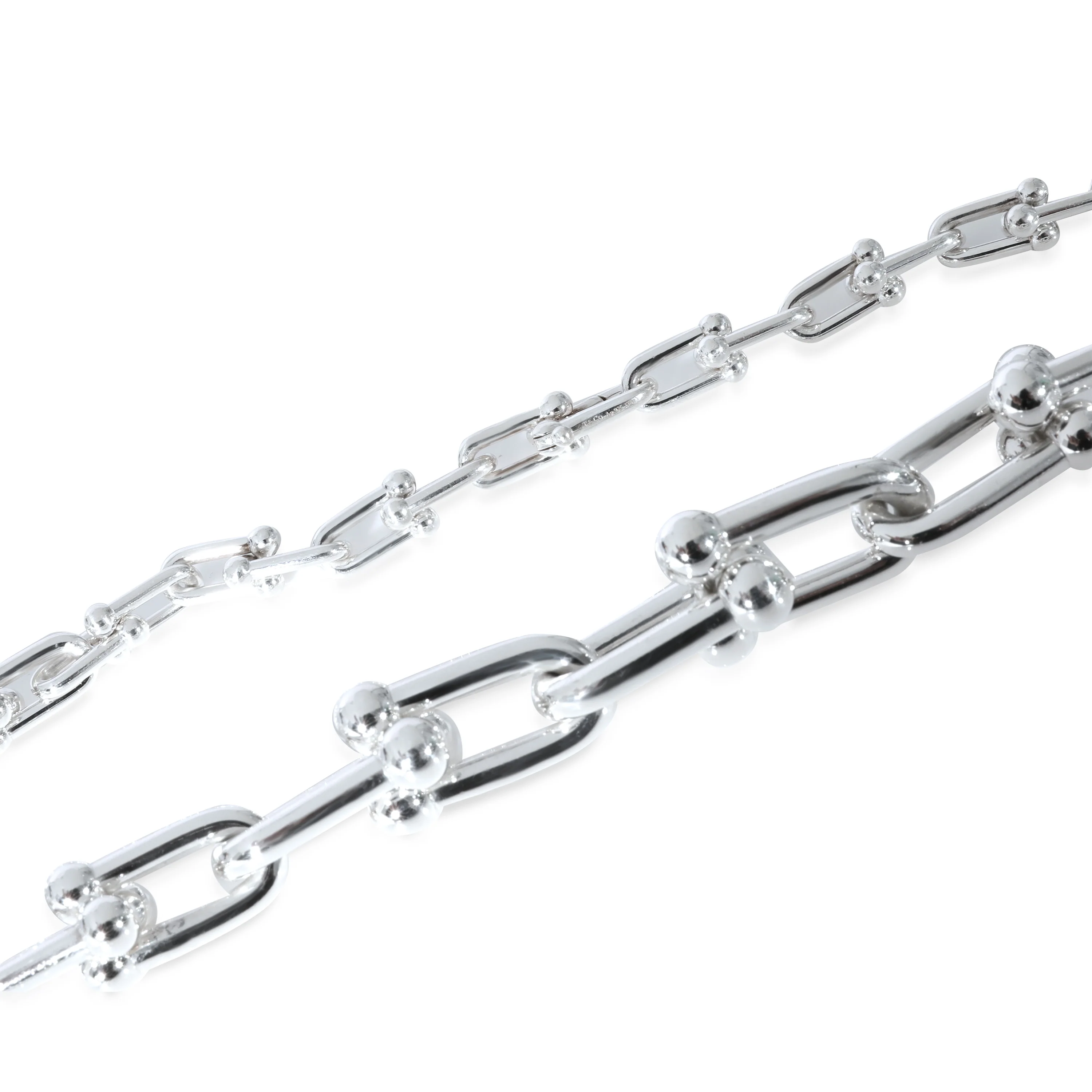 Sterling Silver Graduating HardWear Link Necklace - Image 3