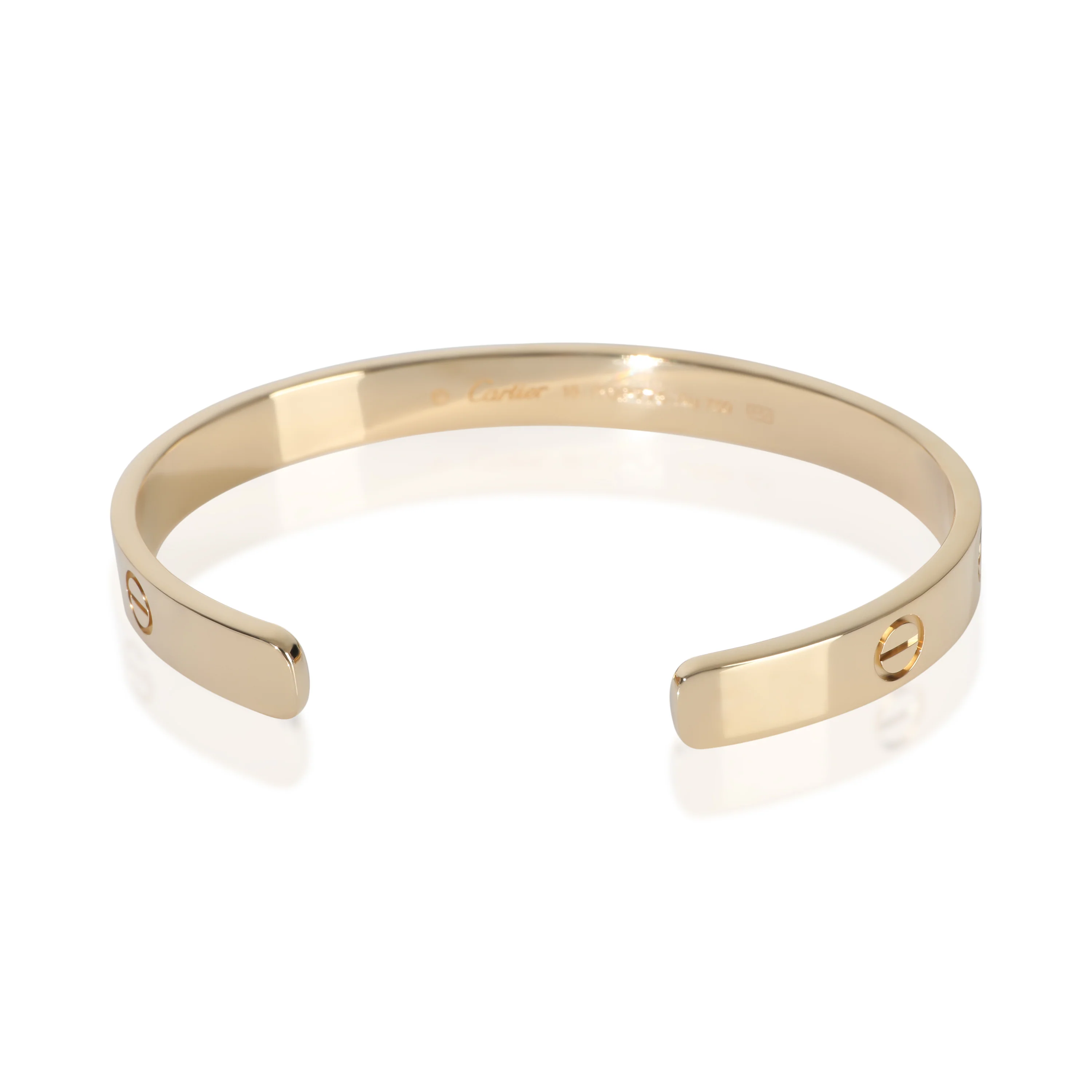 Yellow Gold  Love Cuff Bracelet - Image 3