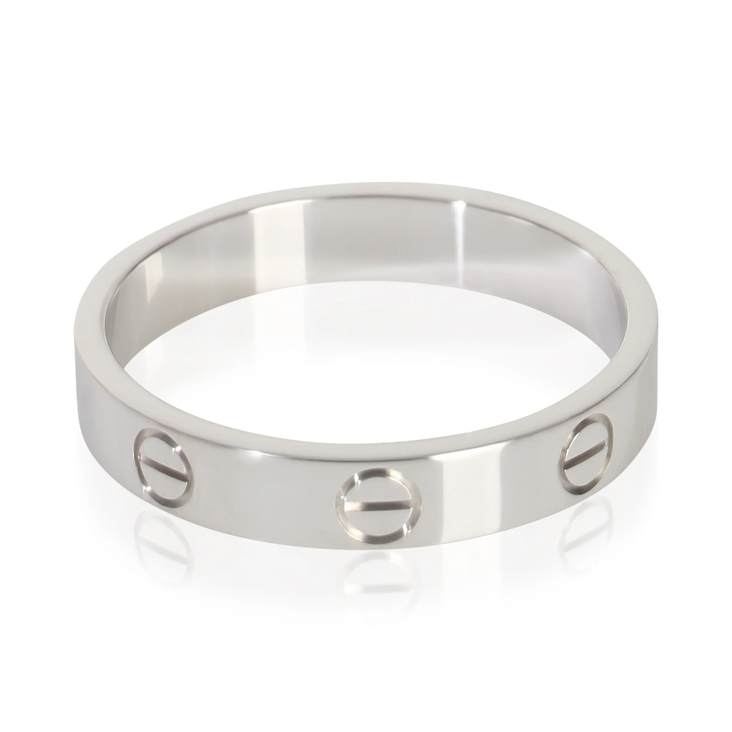 White Gold  Small Model Love Ring - Image 3