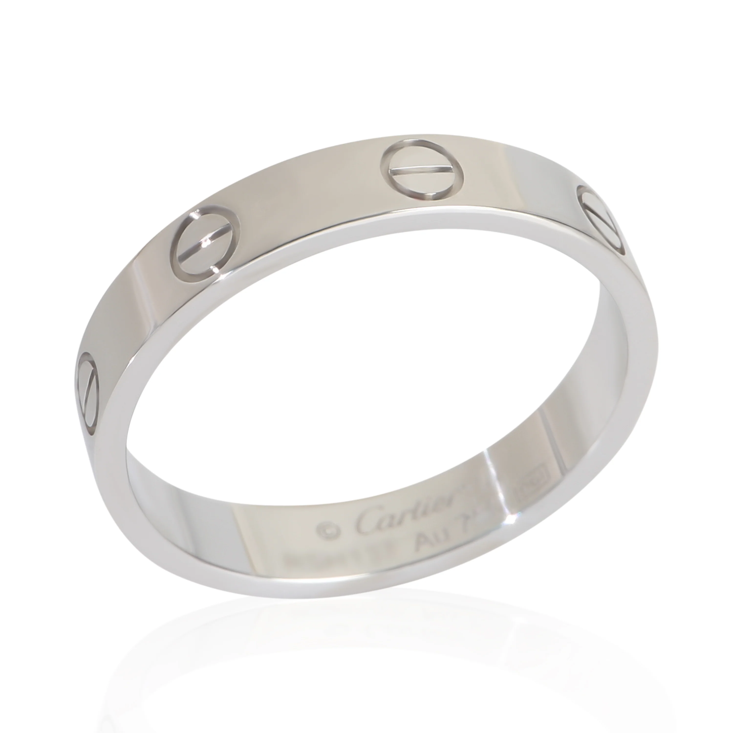 White Gold  Small Model Love Ring - Image 4