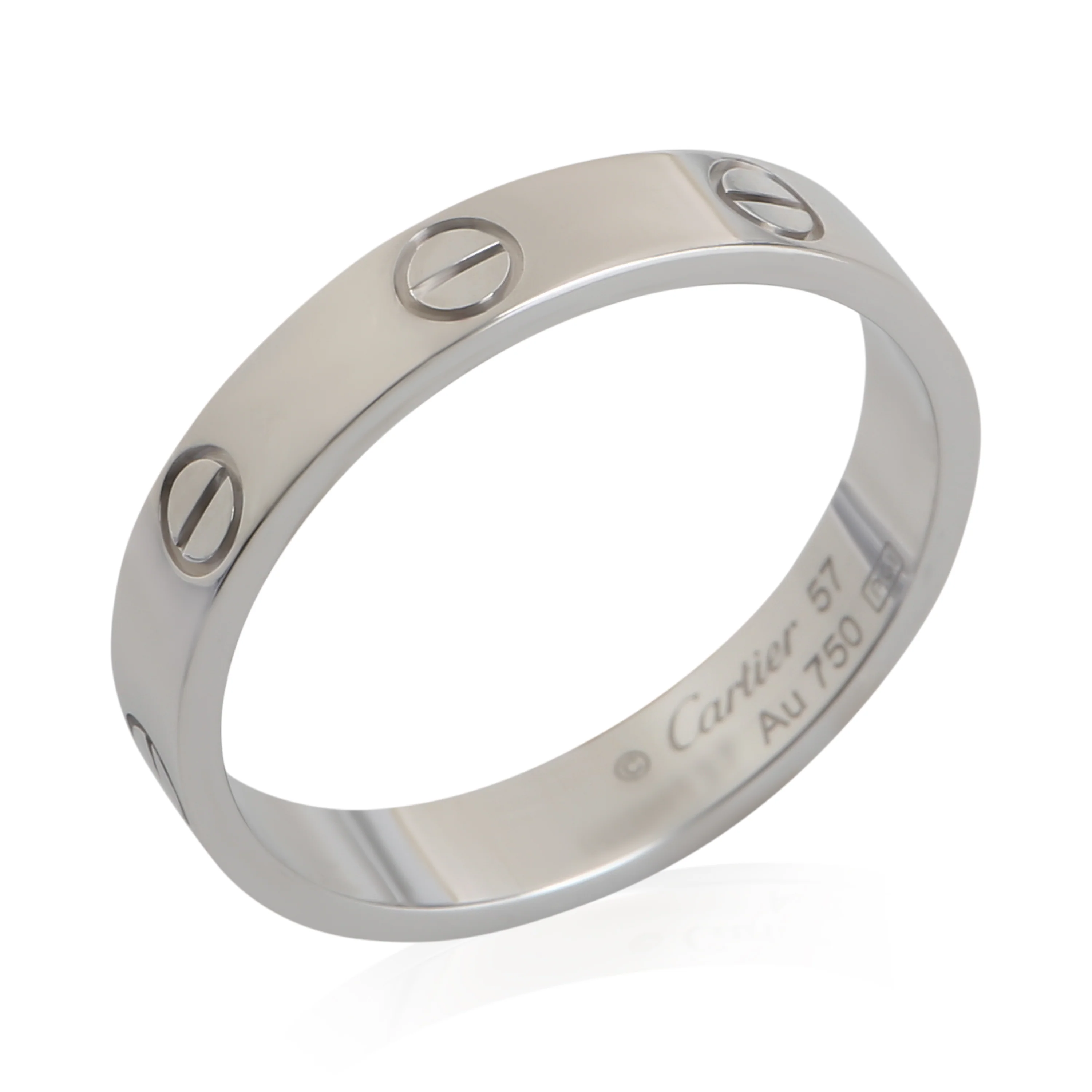 White Gold  Small Model Love Ring - Image 5