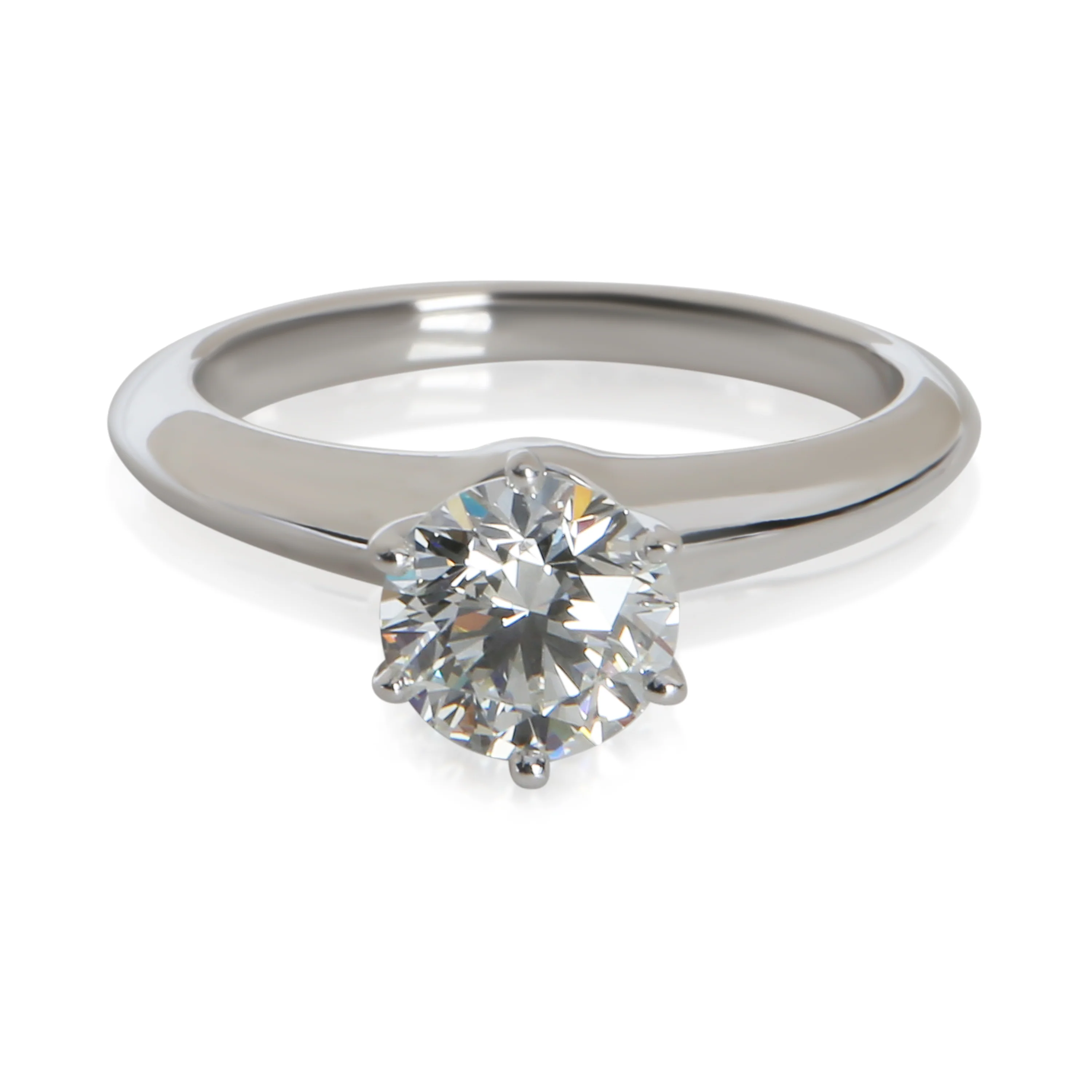 0.97 ct Round Brilliant Diamond Engagement Ring