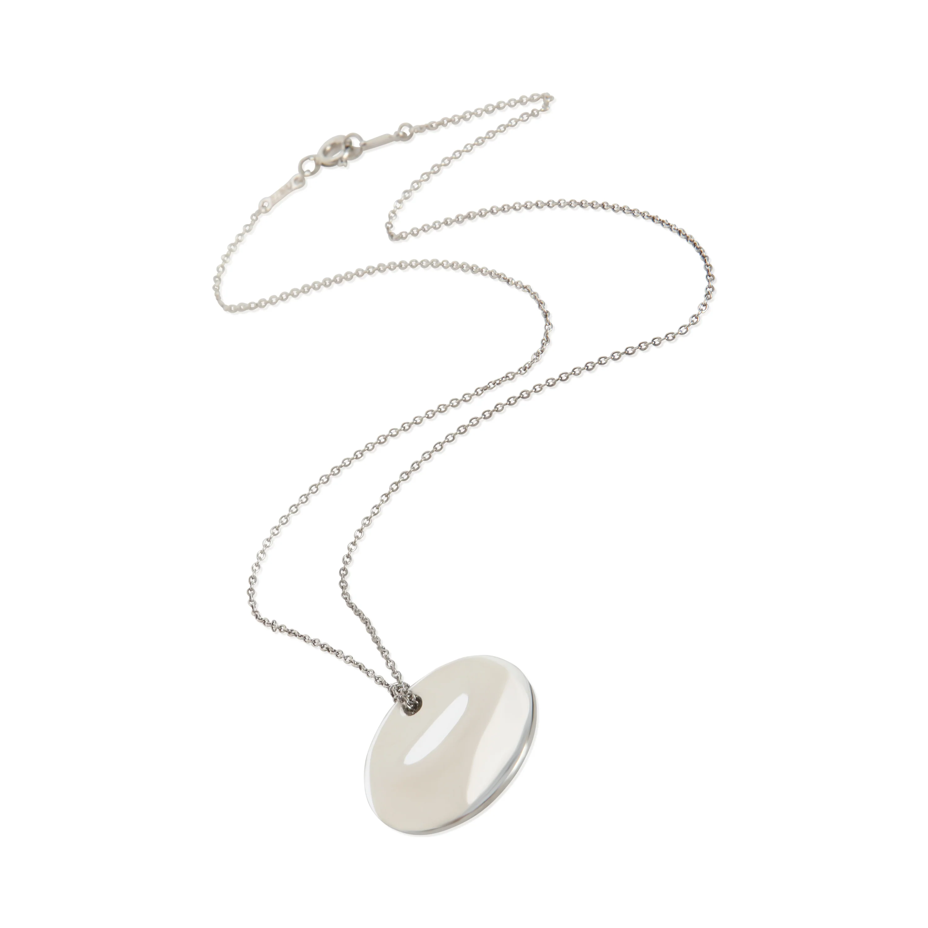 Sterling Silver Elsa Peretti Round Disc Pendant - Image 4