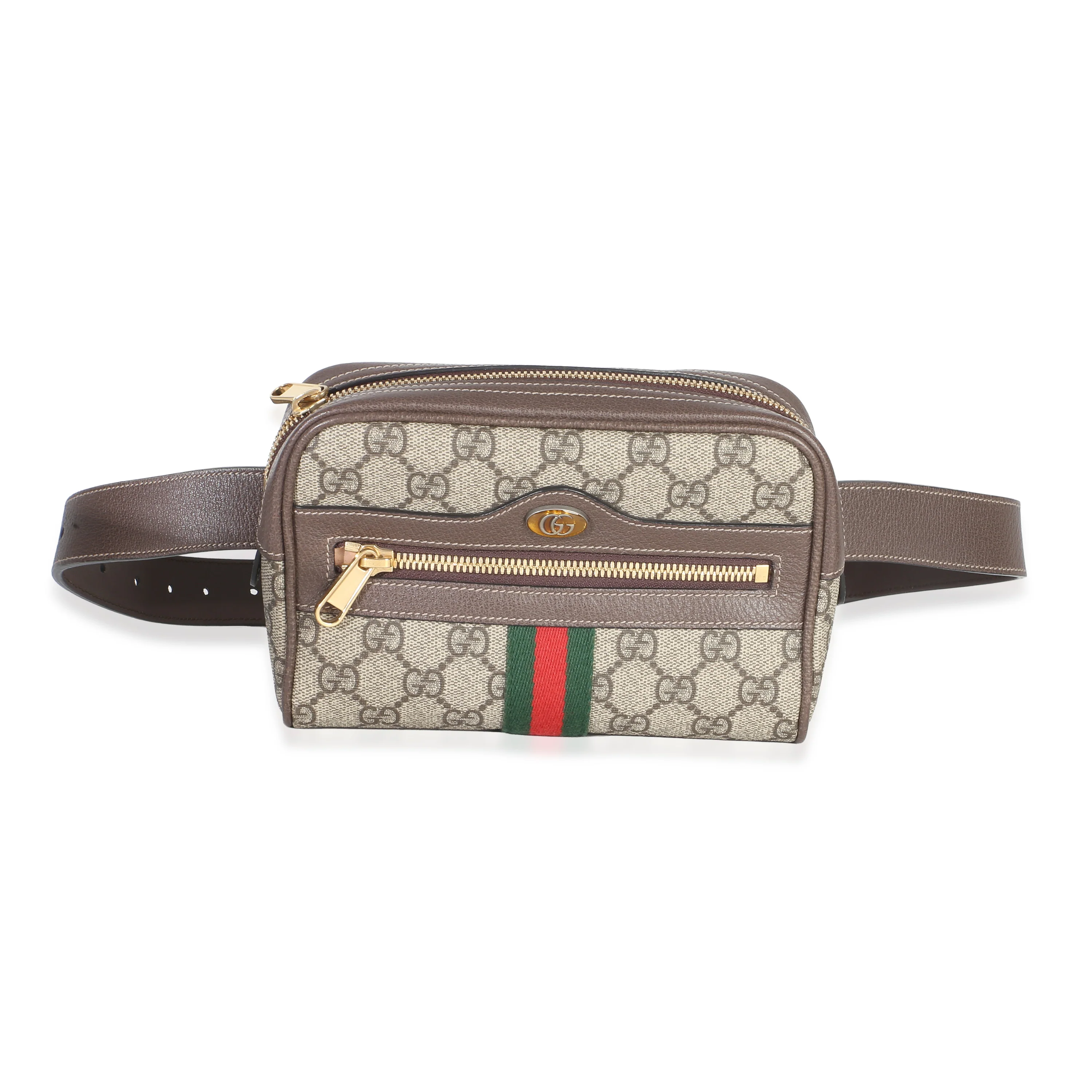 Beige GG Supreme Canvas Ophidia Belt Bag