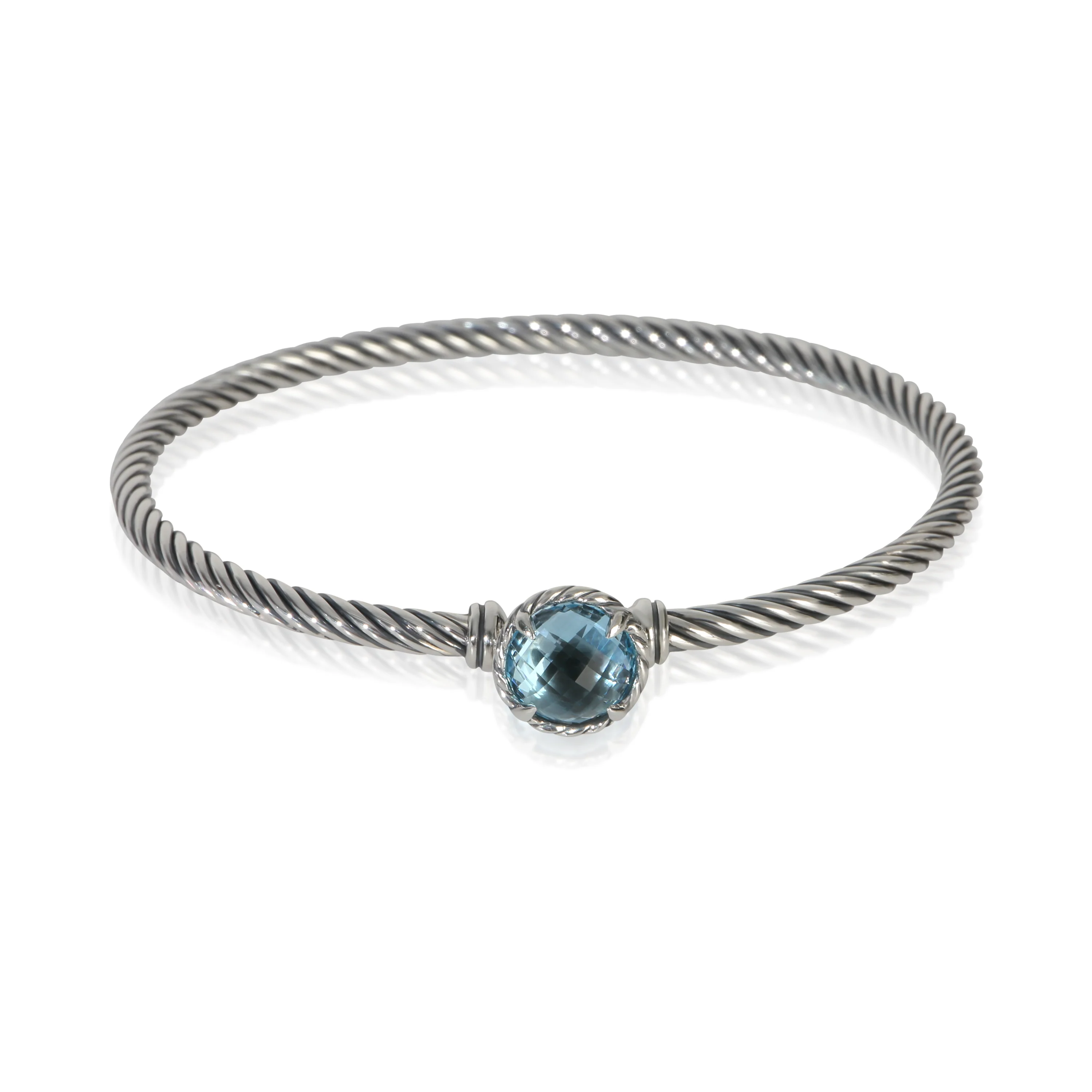 Sterling Silver Topaz Chatelaine Bracelet