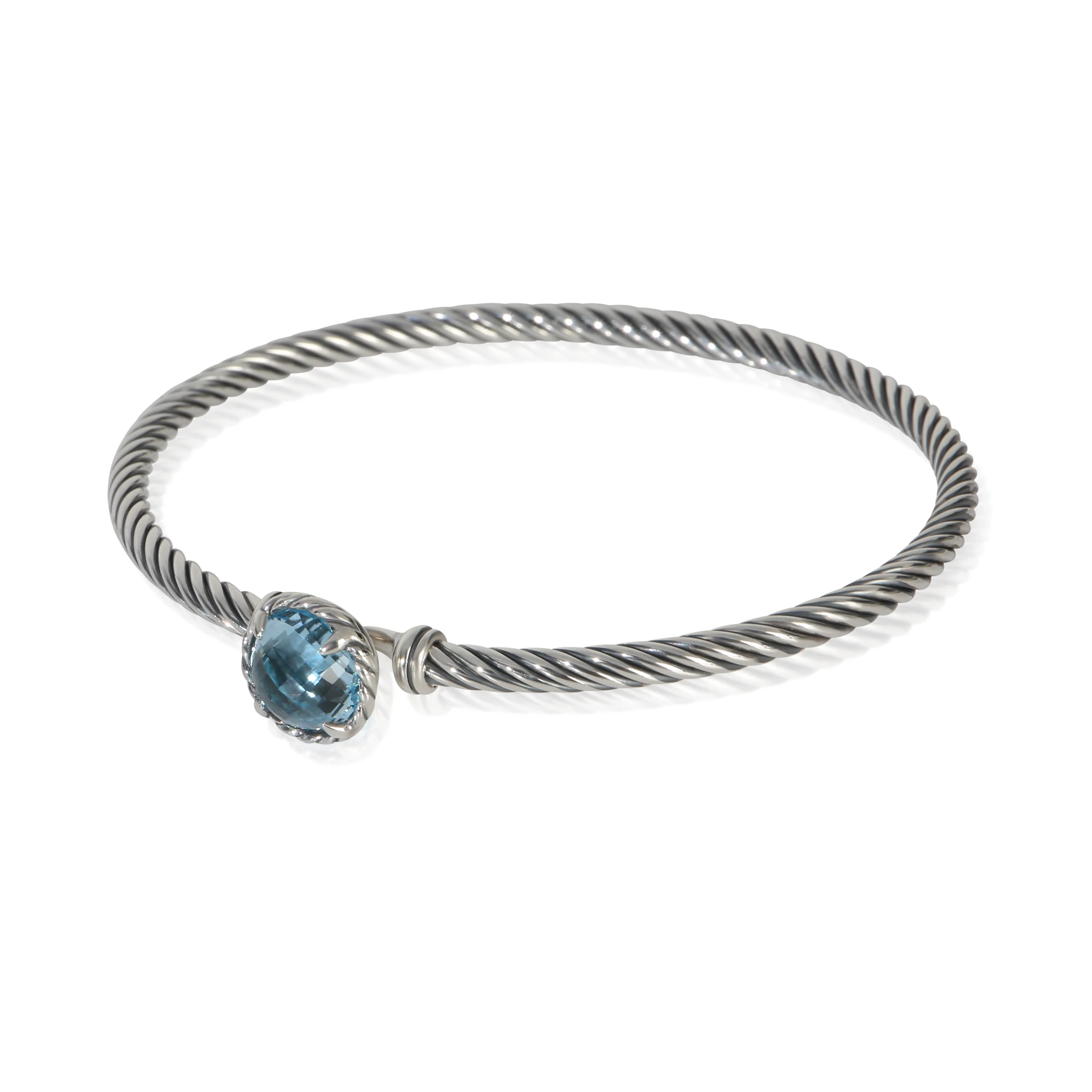 Sterling Silver Topaz Chatelaine Bracelet - Image 2