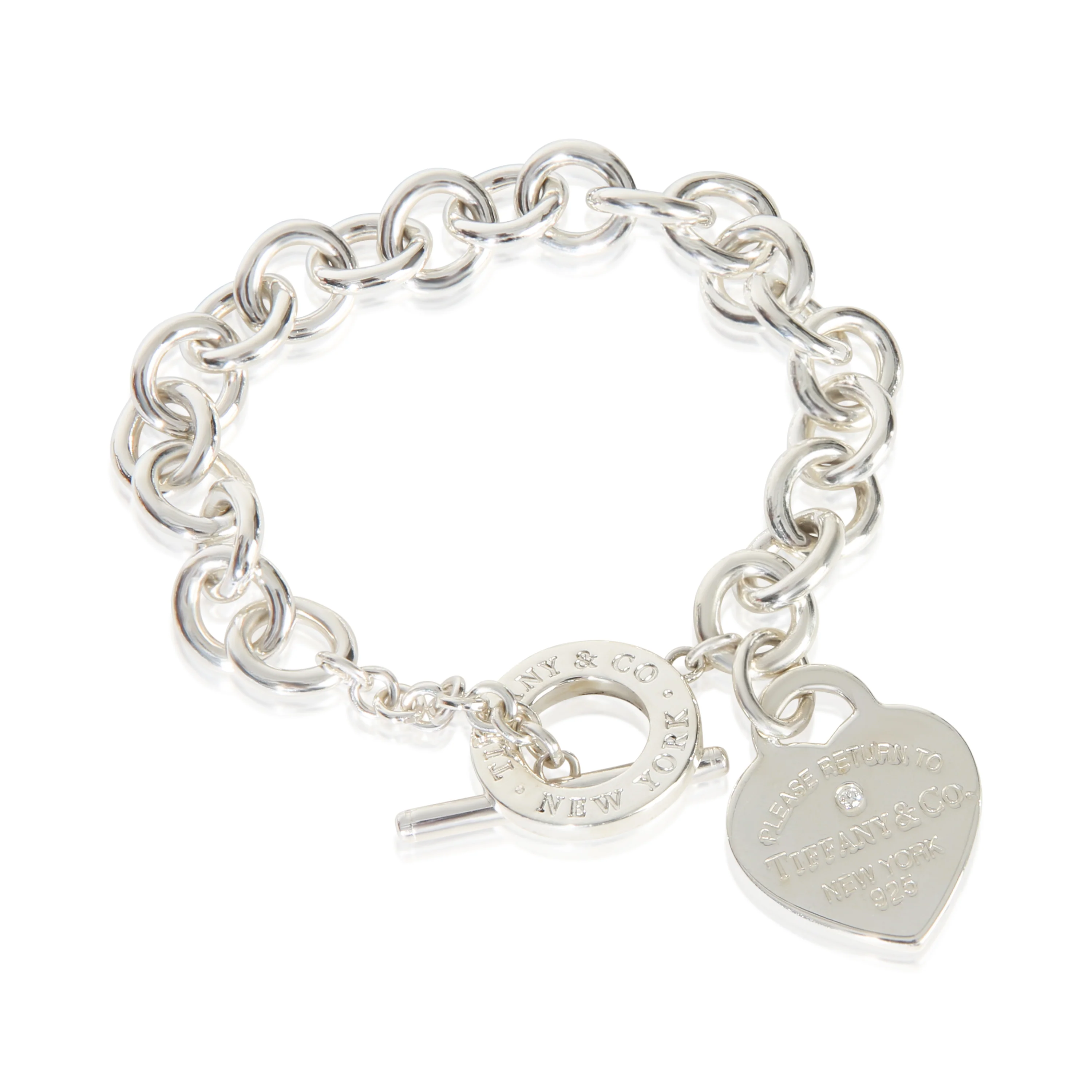 Sterling Silver Diamond Return To Tiffany Bracelet