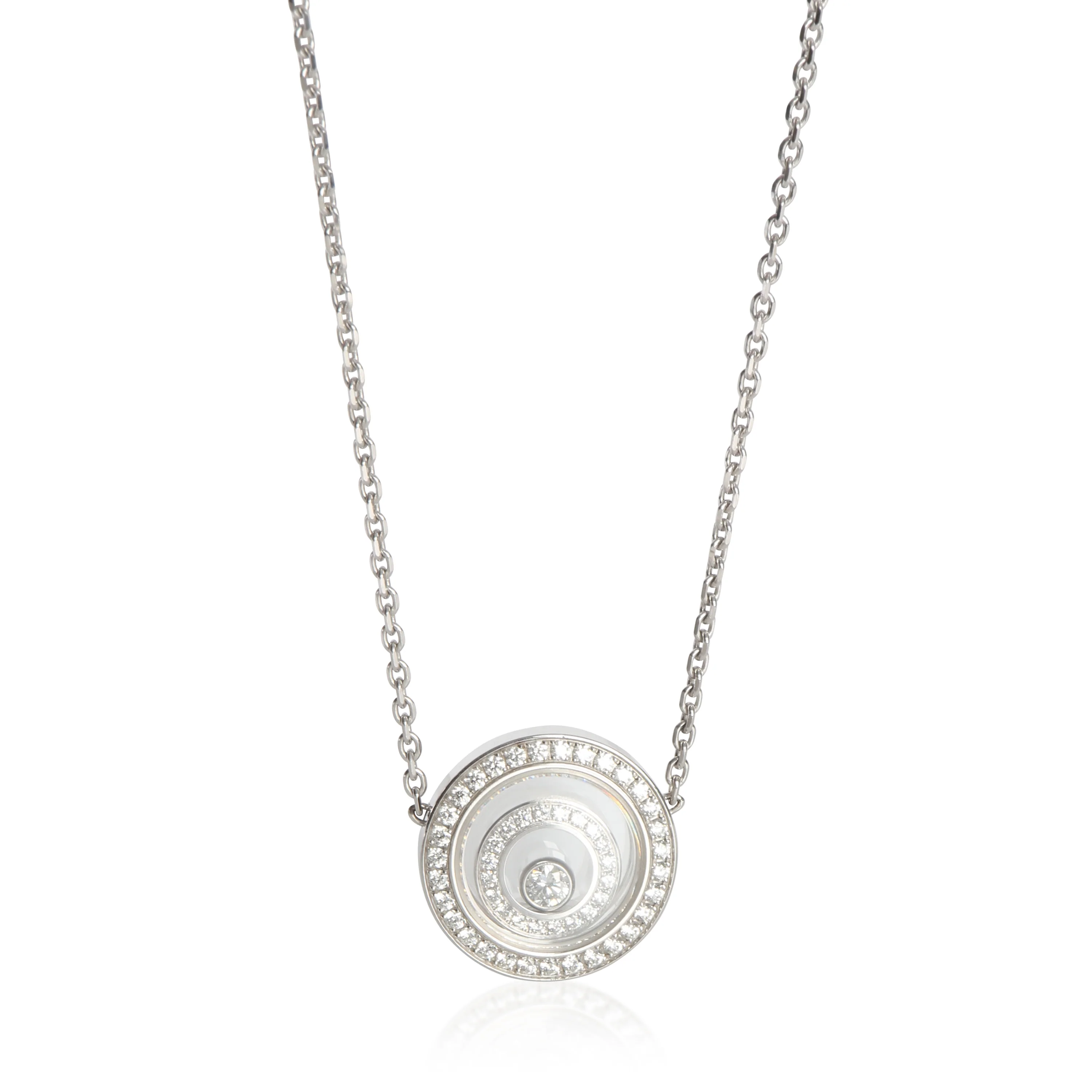 White Gold Diamond Happy Spirit Pendant