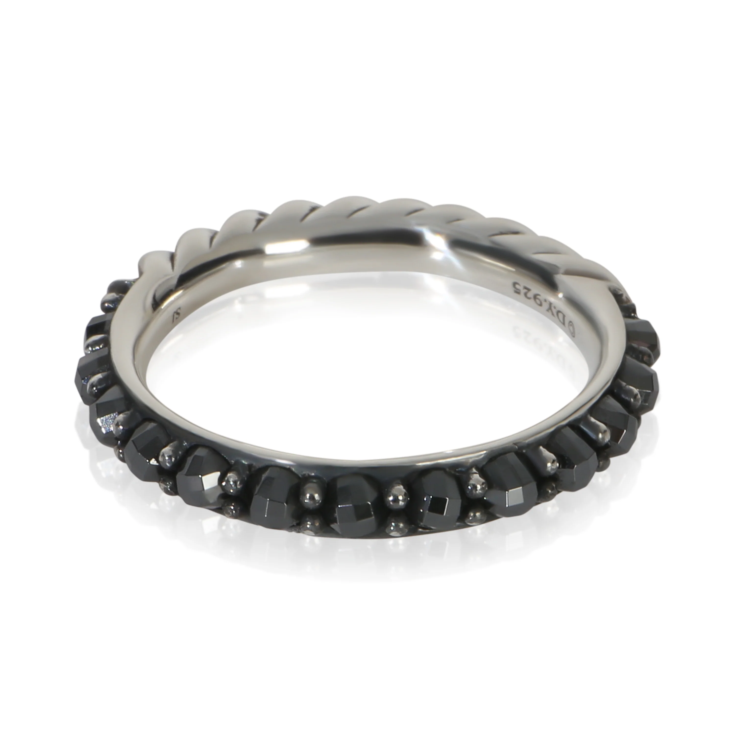 Sterling Silver Hematite Cable Berries Ring - Image 2