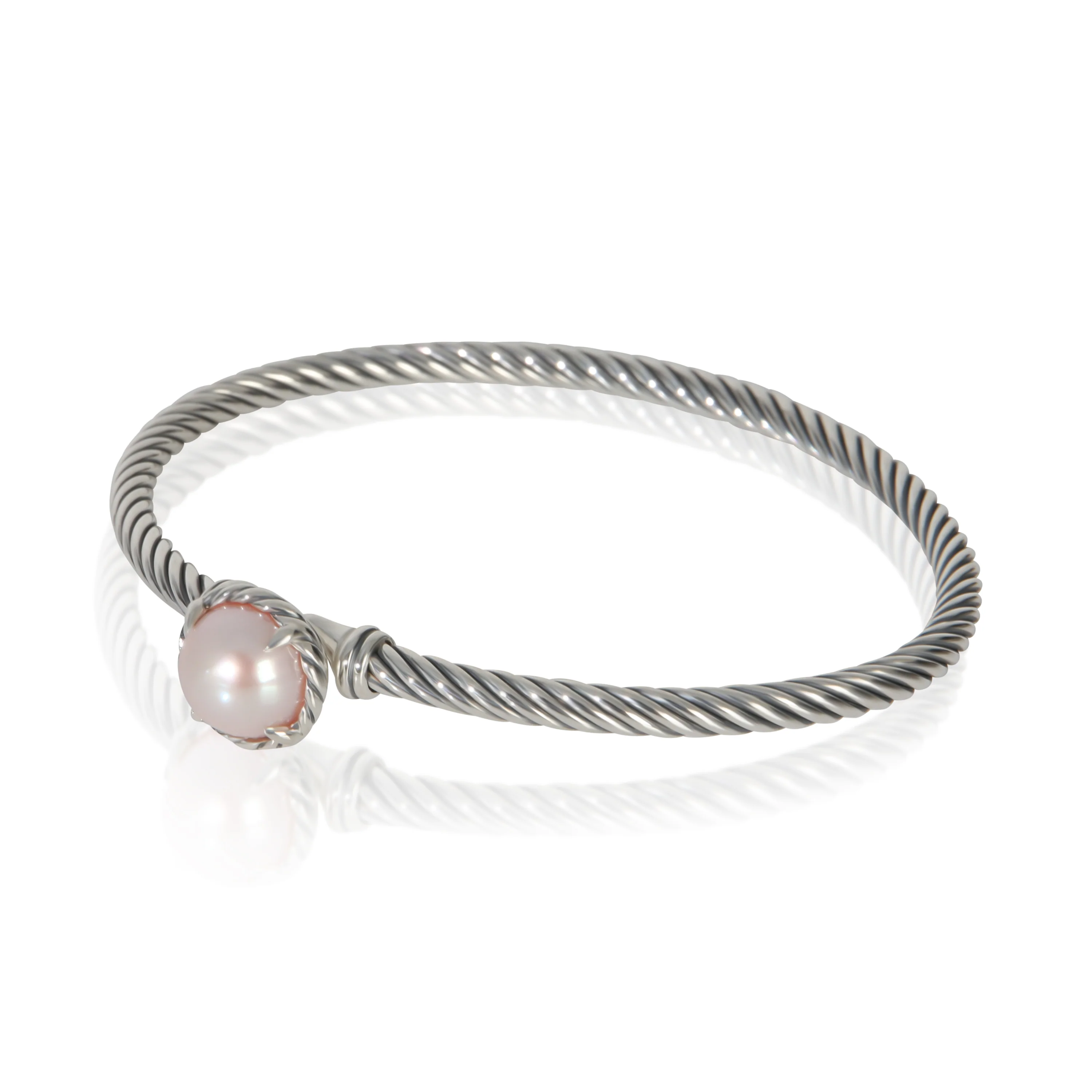Sterling Silver Pearl Chatelaine Bracelet - Image 2
