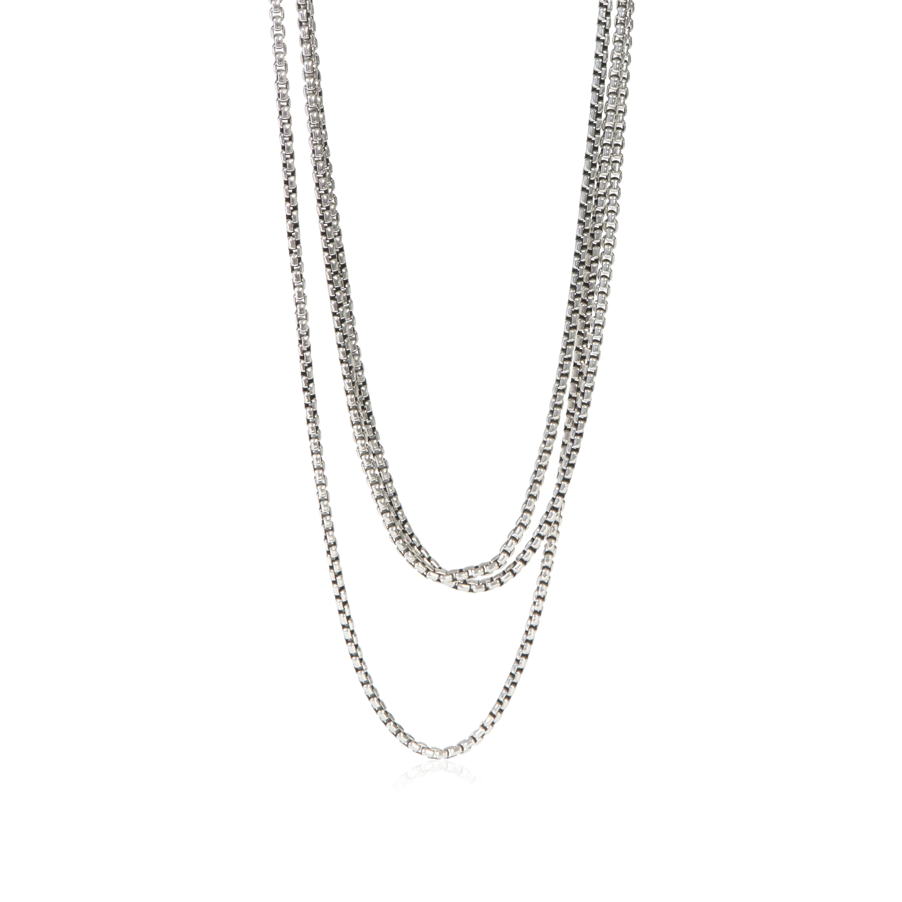 Sterling Silver  Box Chain Necklace