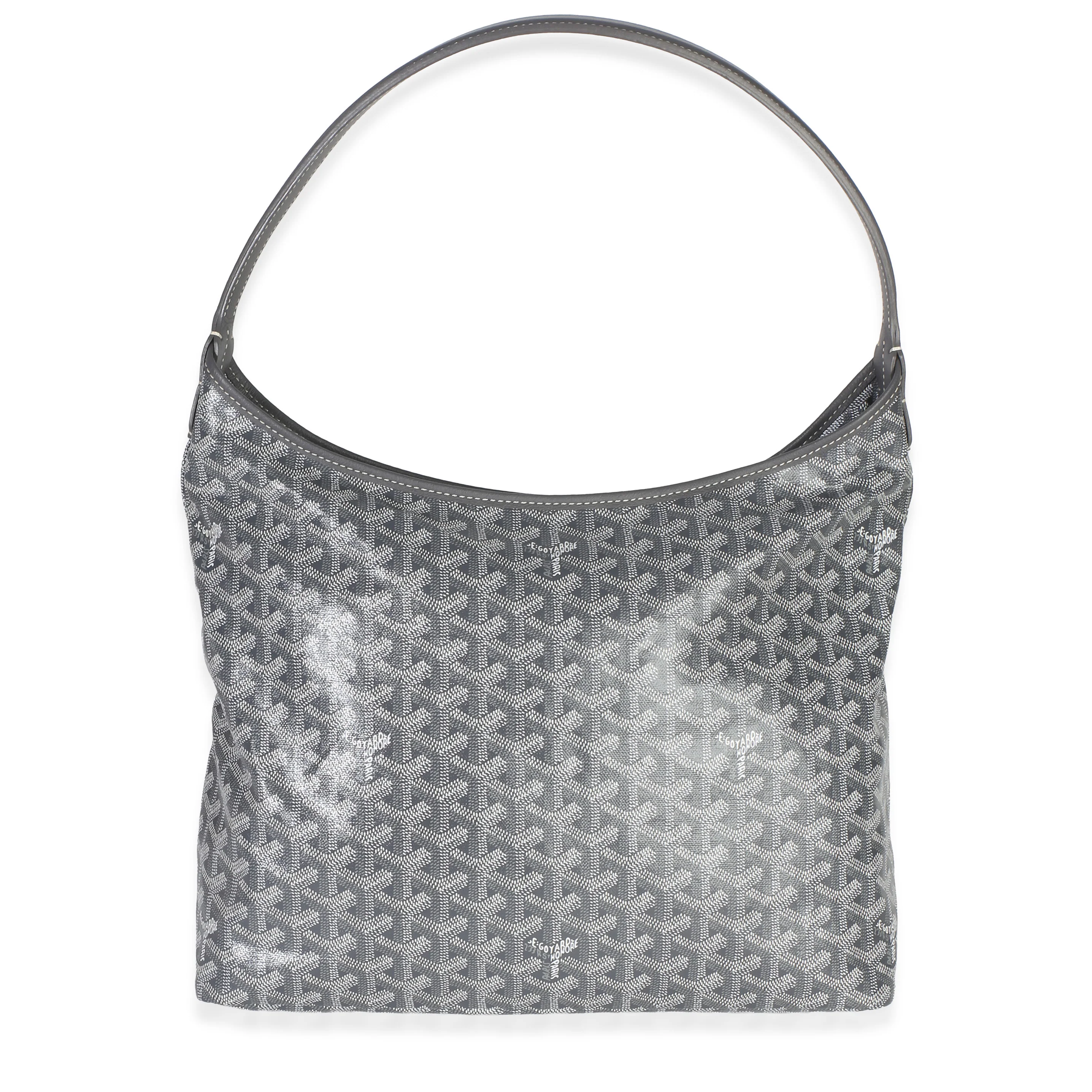 Grey Goyardine Canvas Boheme Hobo