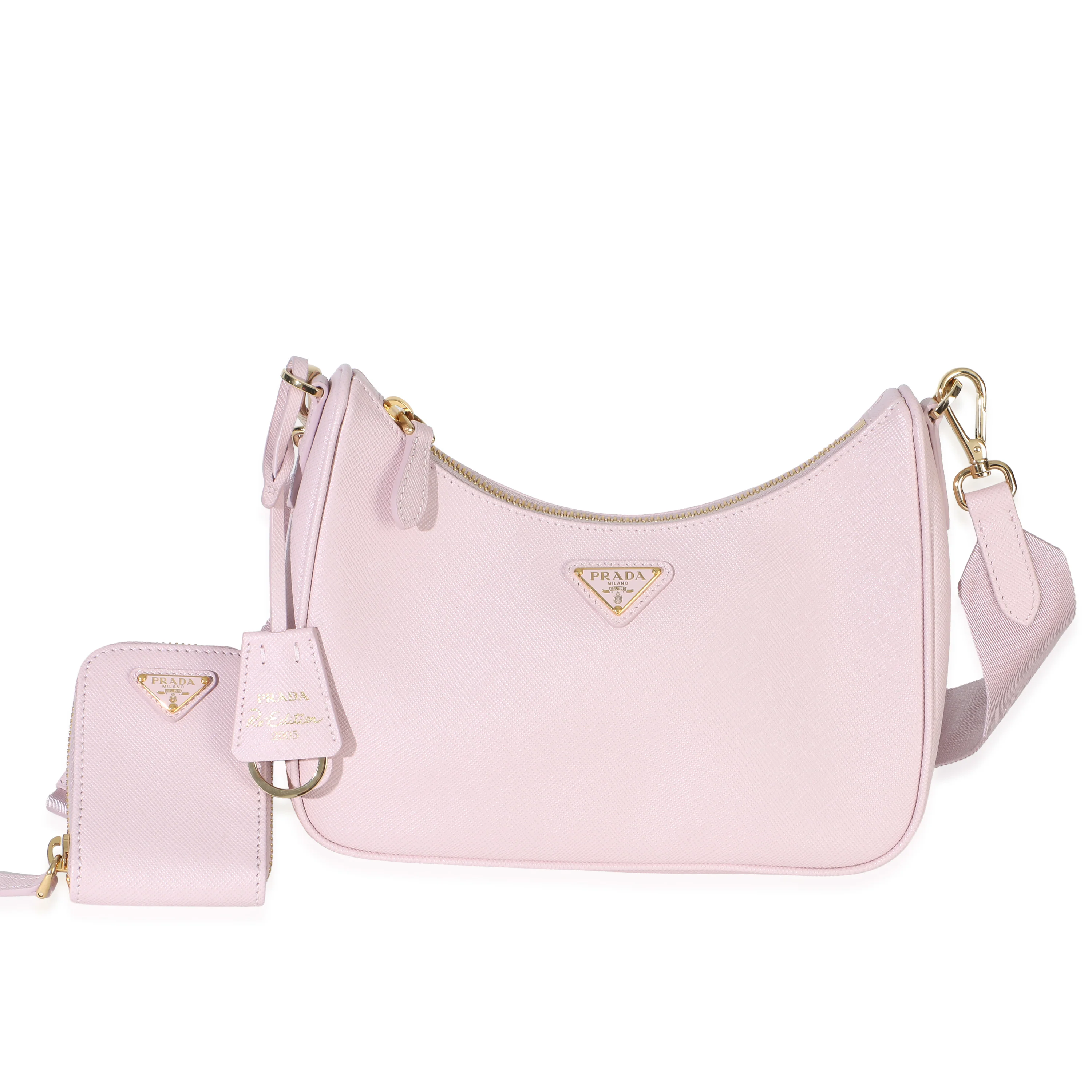Pink Saffiano Lux Re-Edition 2005 Bag