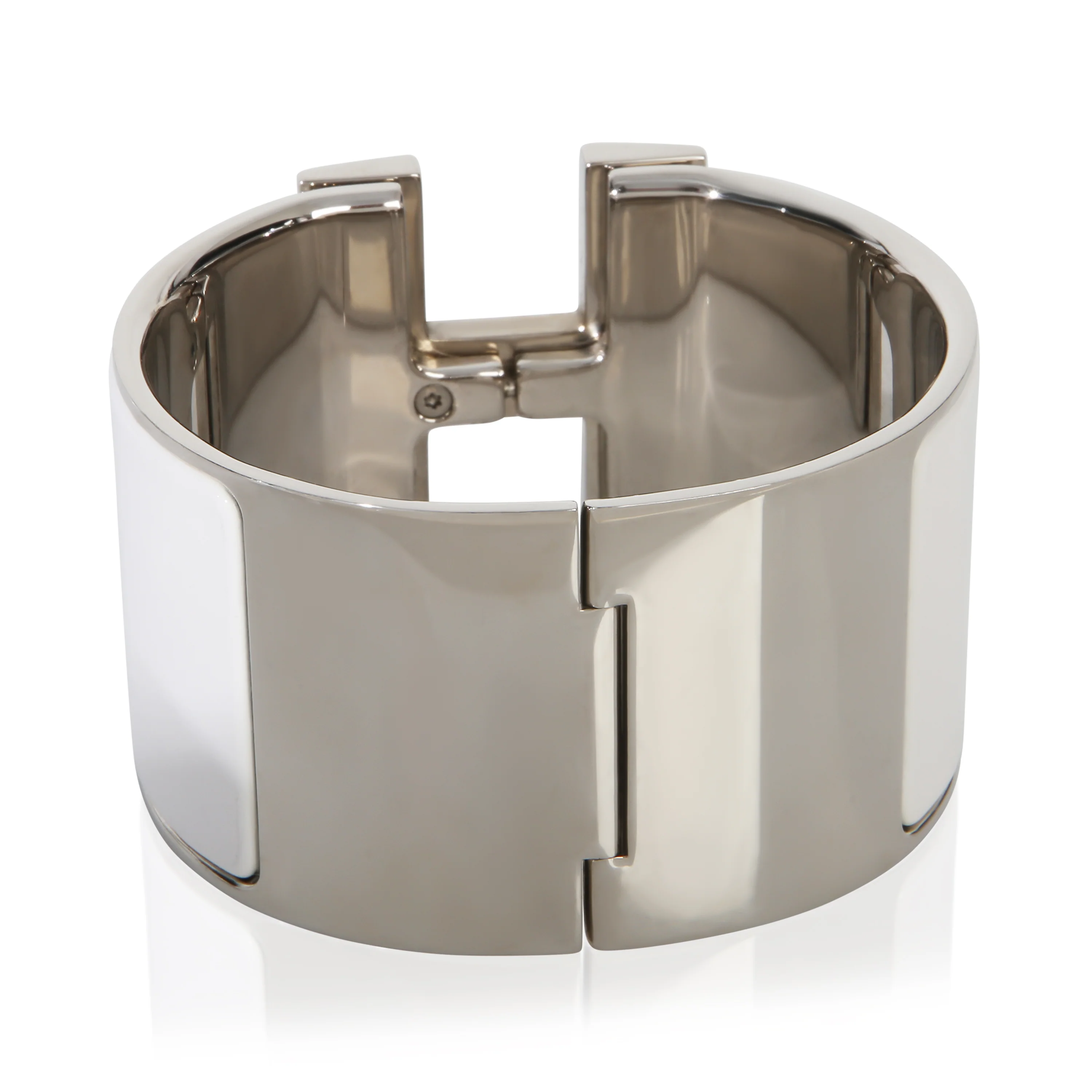 Extra Wide Clic Clac In Blanc Bracelet - Image 3