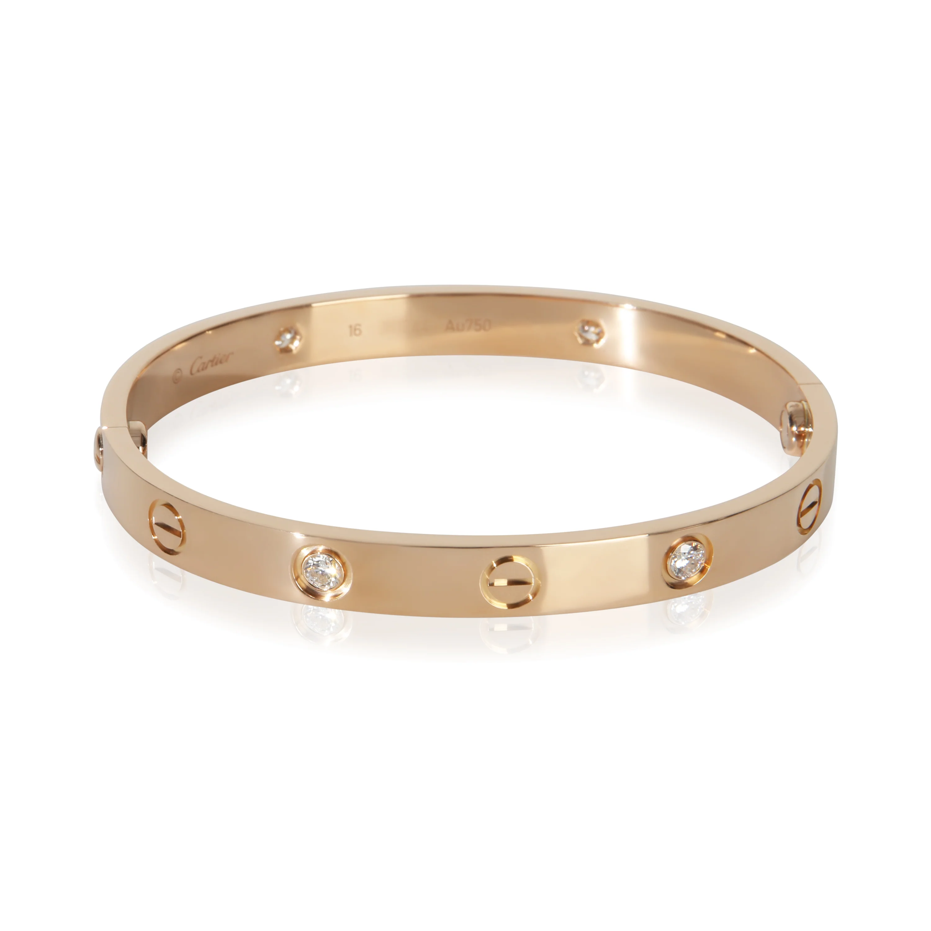 Rose Gold Diamond Love Bracelet