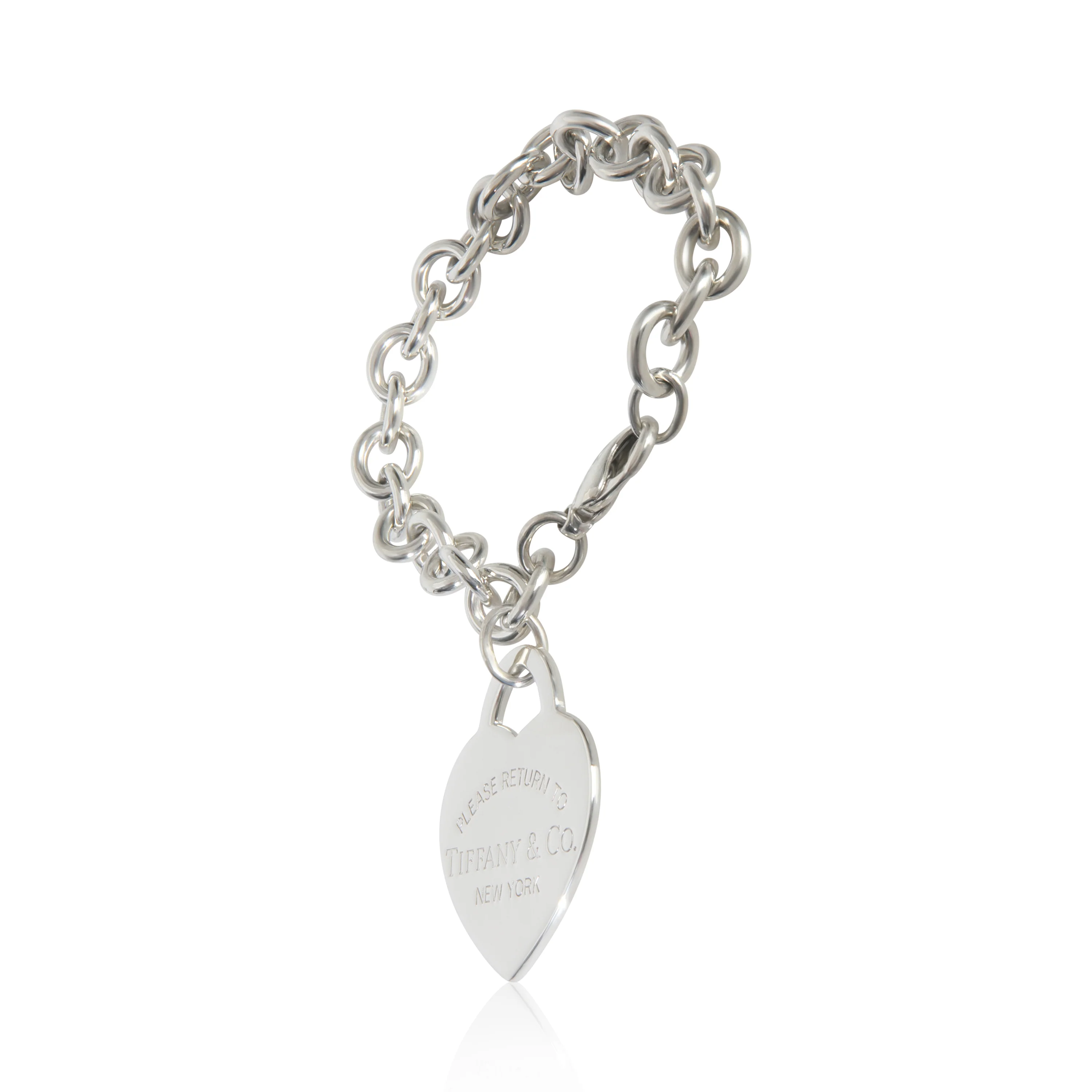 Sterling Silver XL Return To Tiffany Heart Bracelet - Image 2